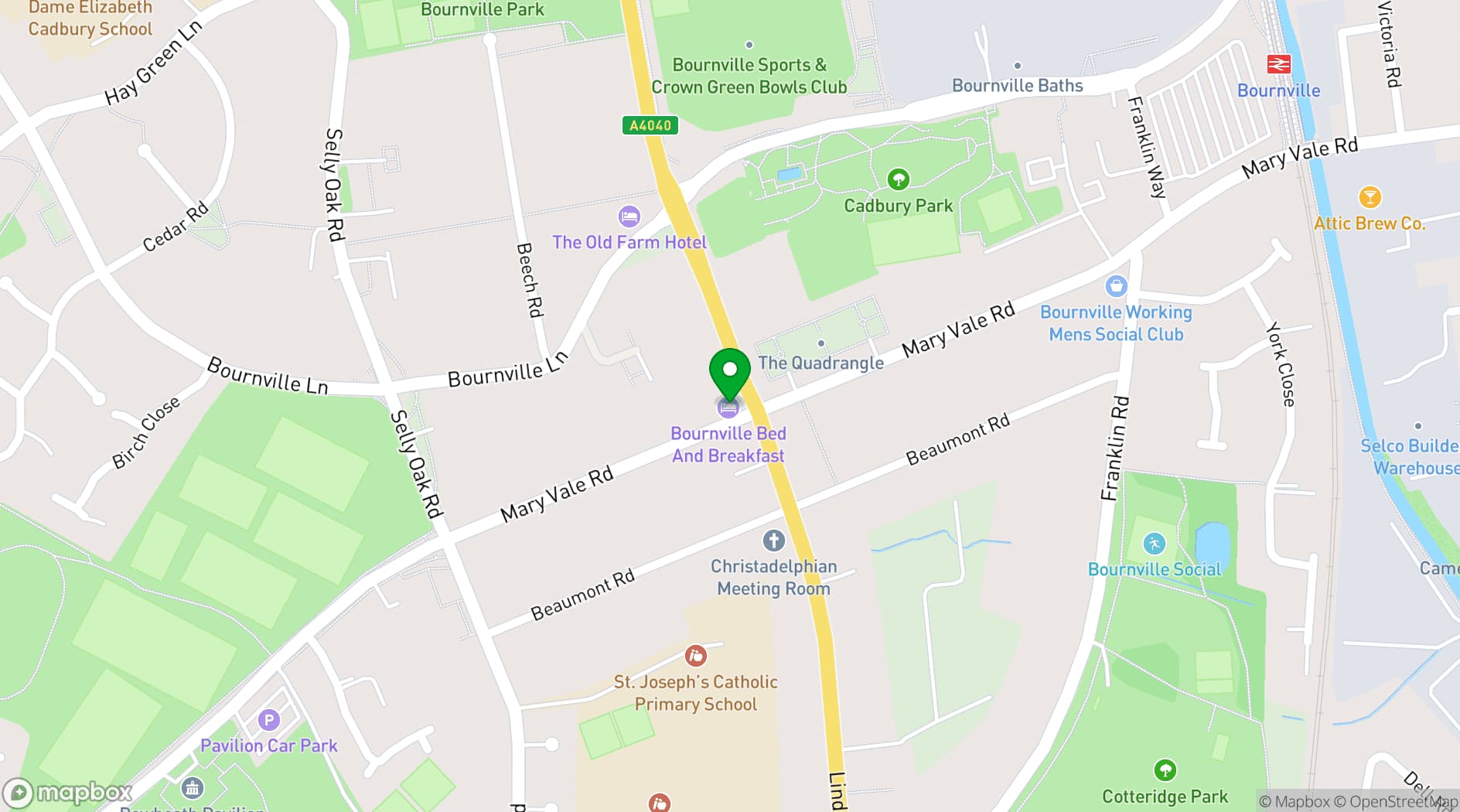 Map showing Leverton and Halls