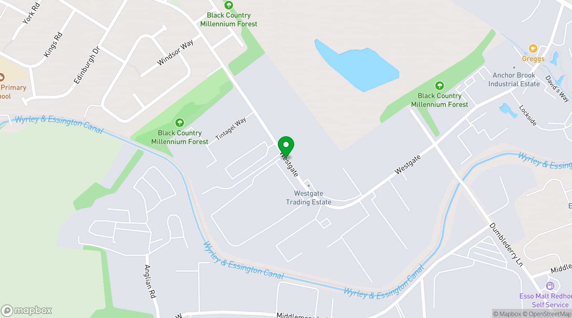 Map showing SPV Training Facility