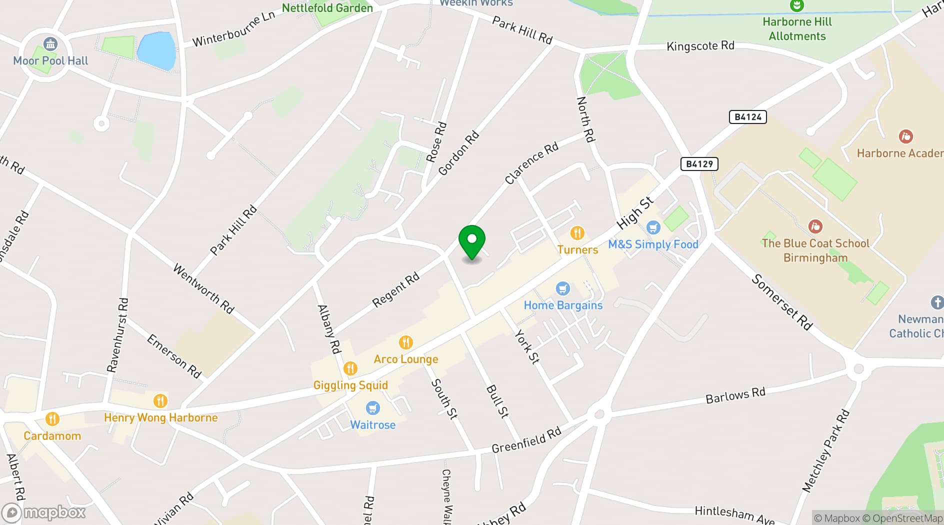 Map showing Renaissance Therapy Centre