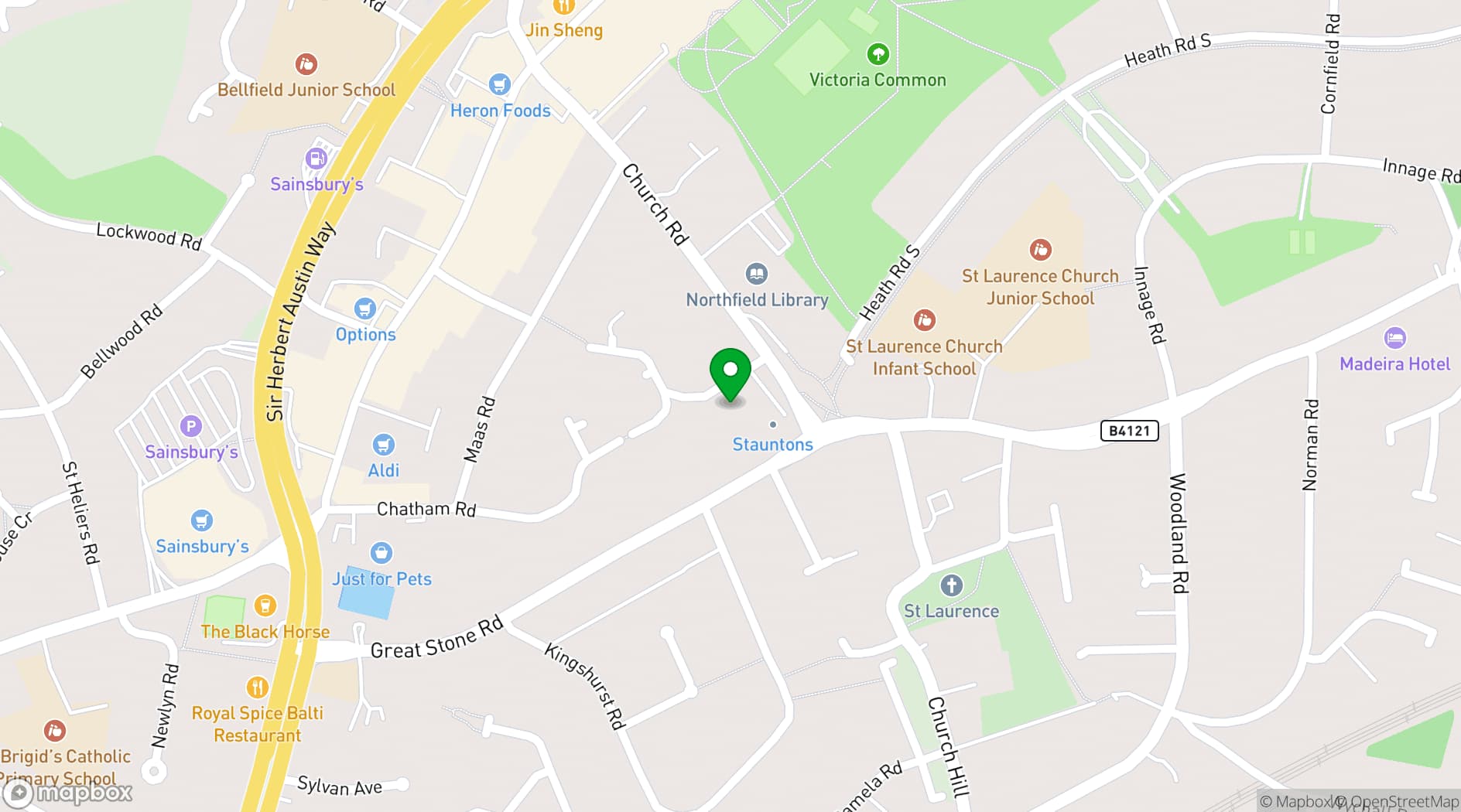 Map showing Bistro @B31