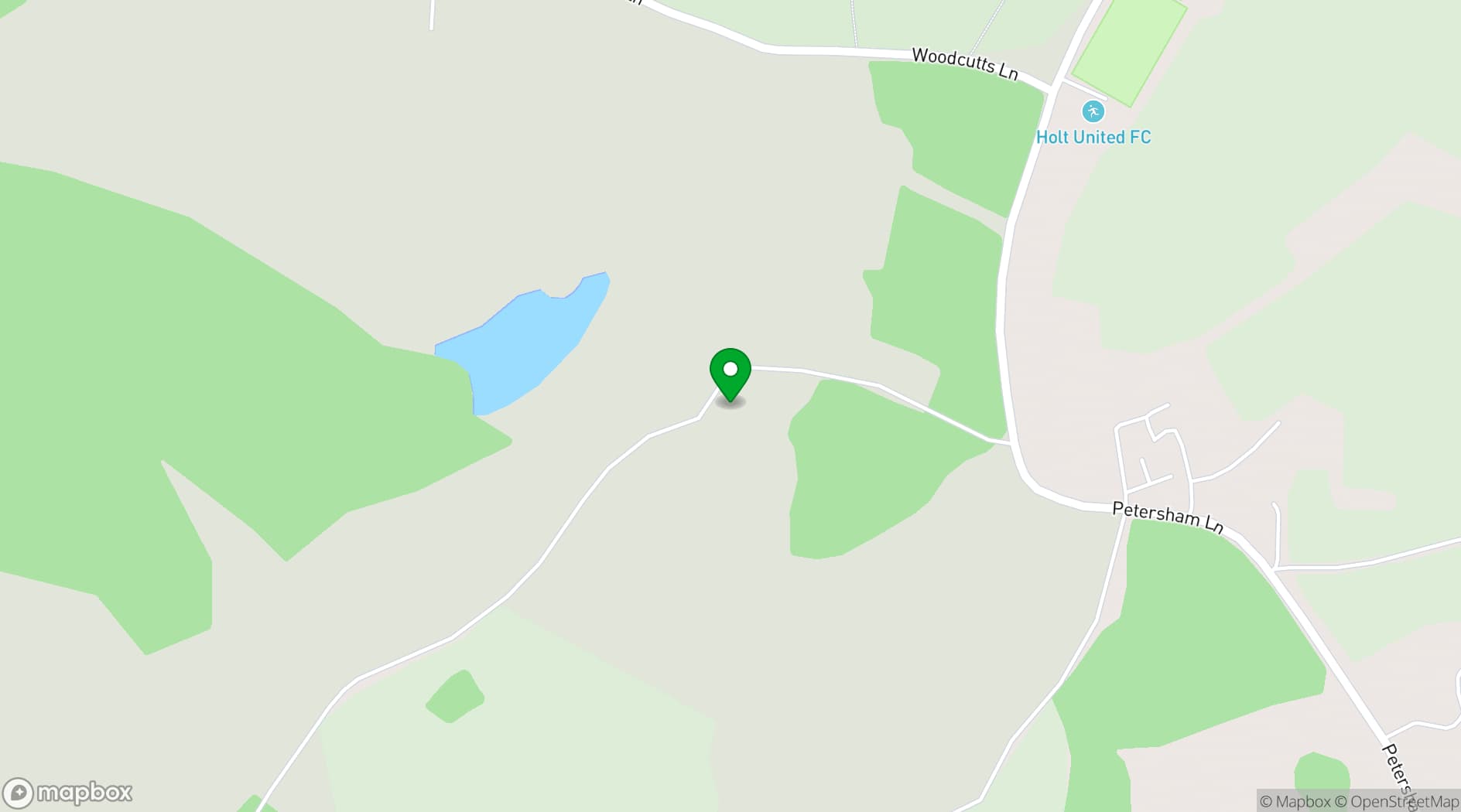 Map showing Gaunts House Retreat