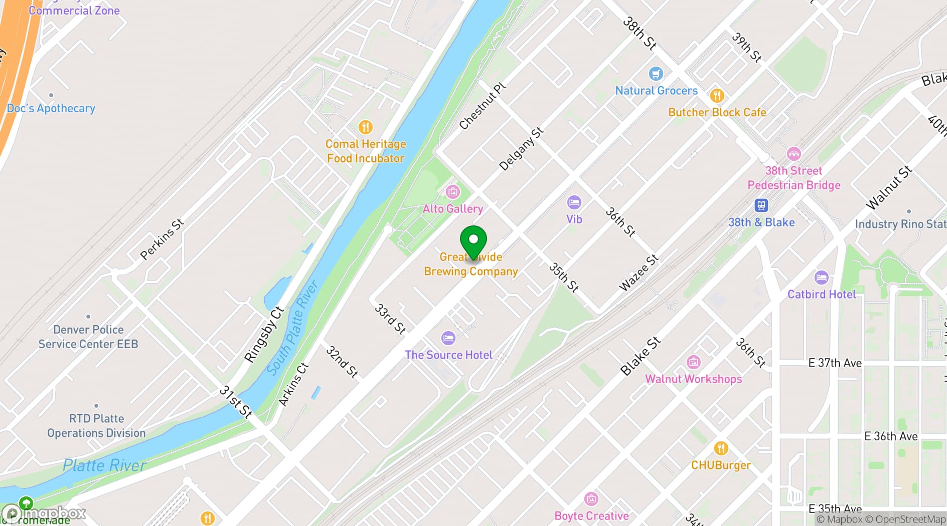 Map showing BEAT London