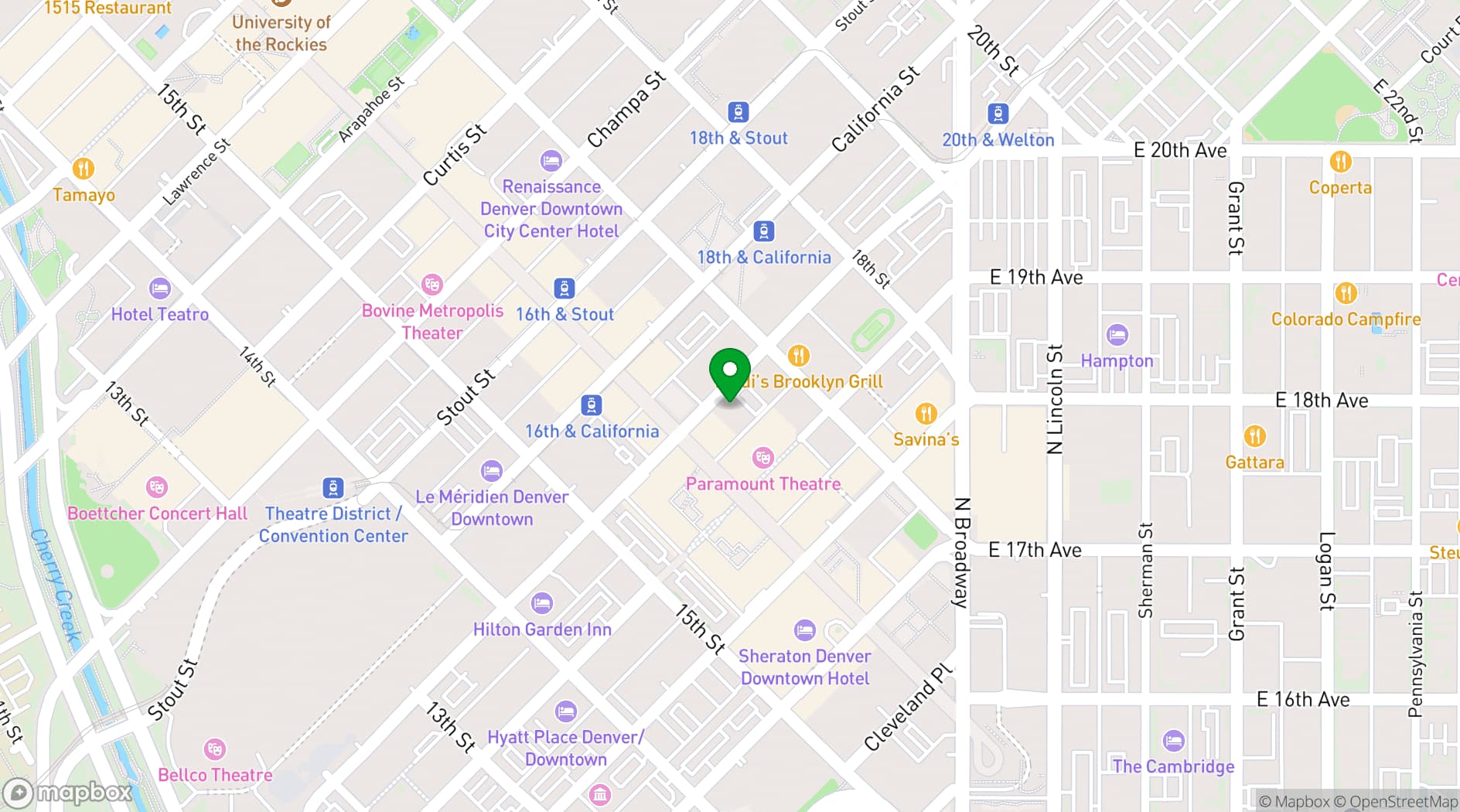 Map showing Roof 16