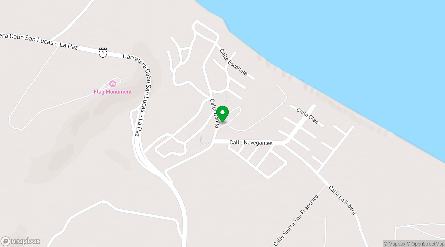 Map showing Buena Vista Resort