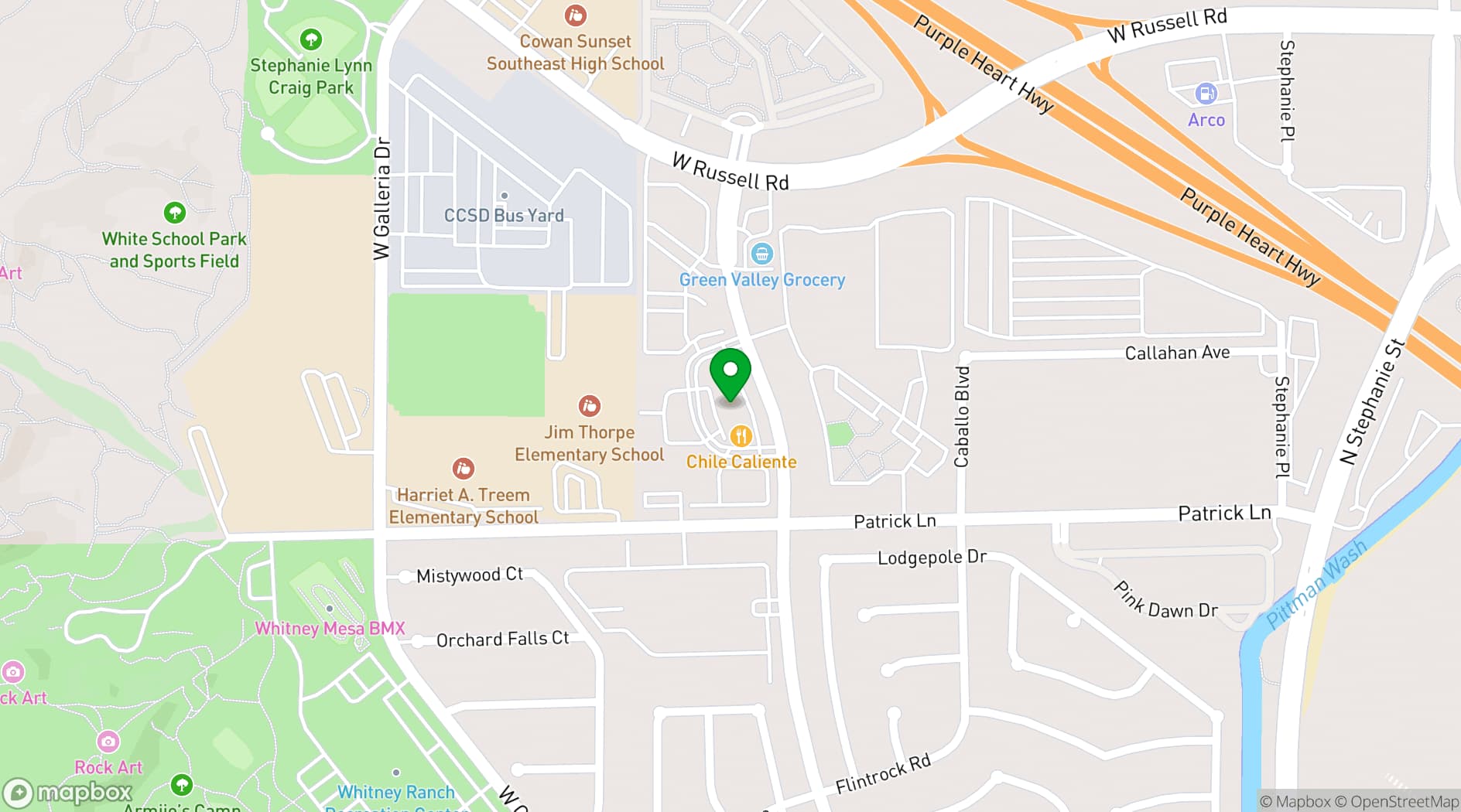 Map showing Prestige Banquet and Event Center