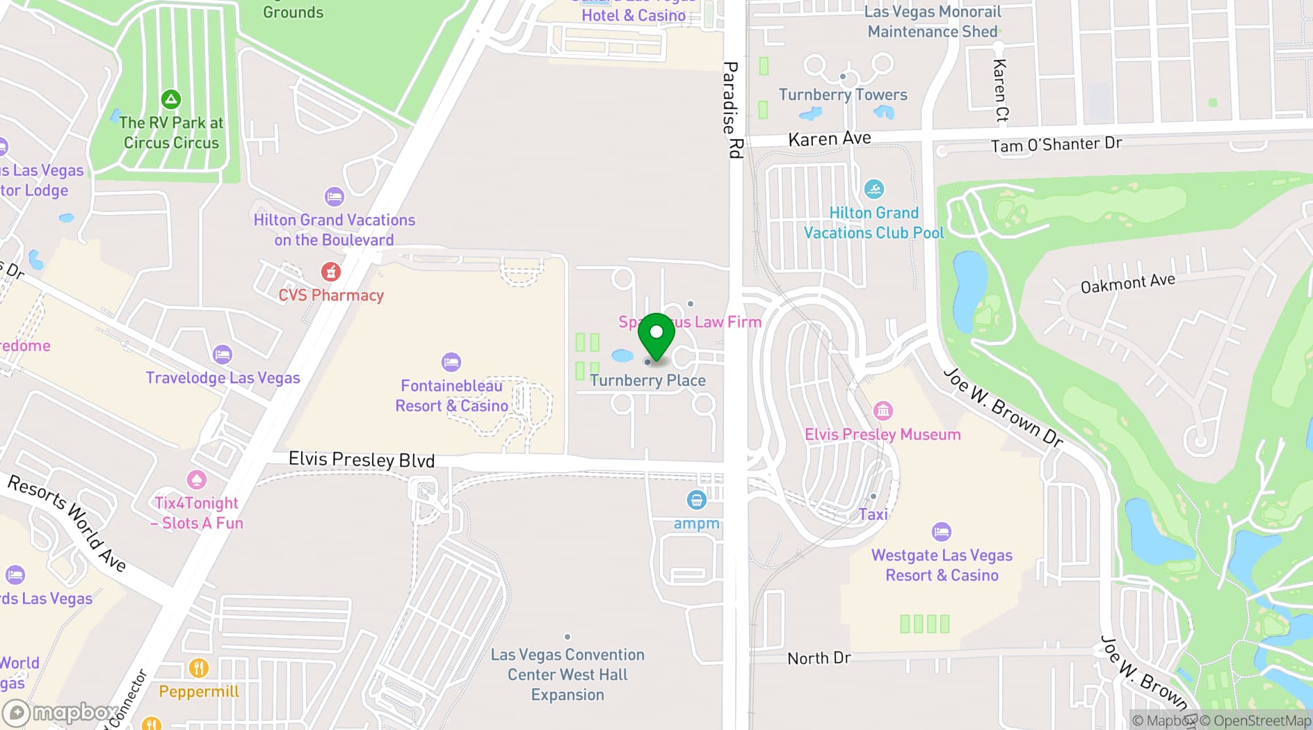 Map showing The Stirling Club