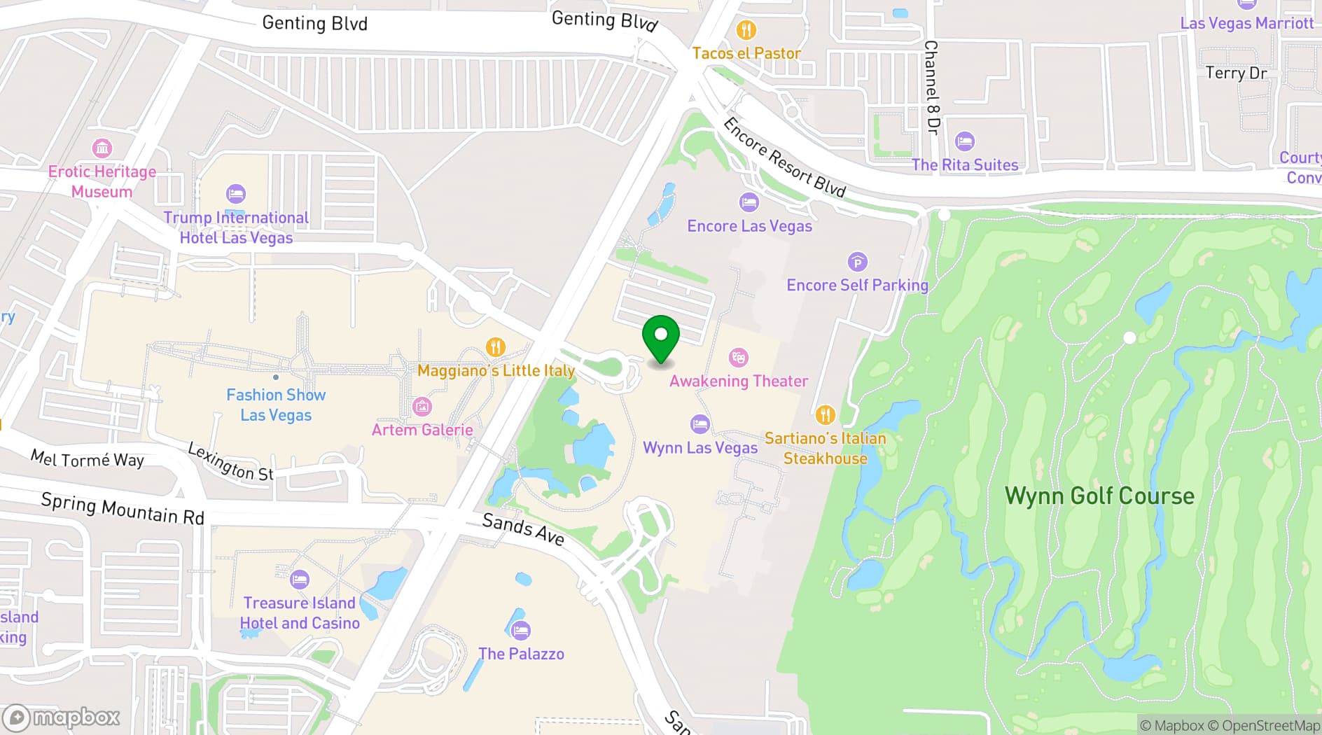 Map showing La Cave