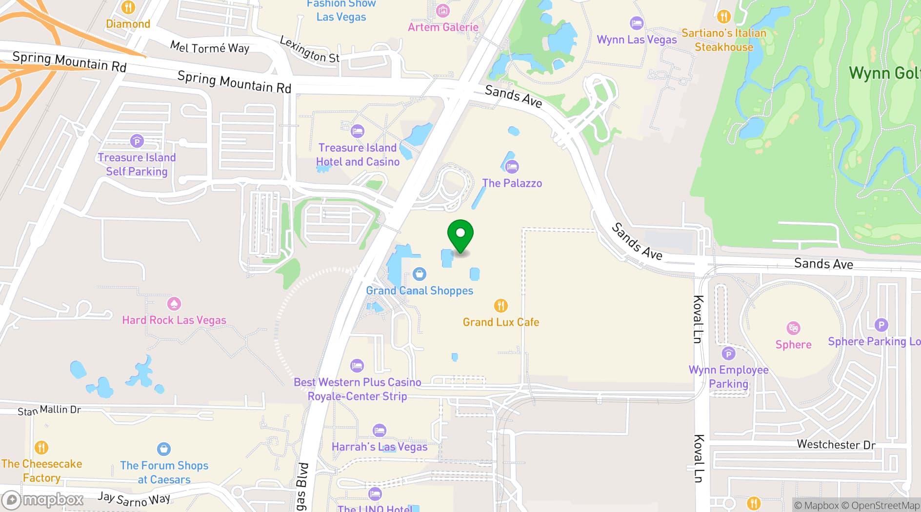 Map showing Chica Las Vegas
