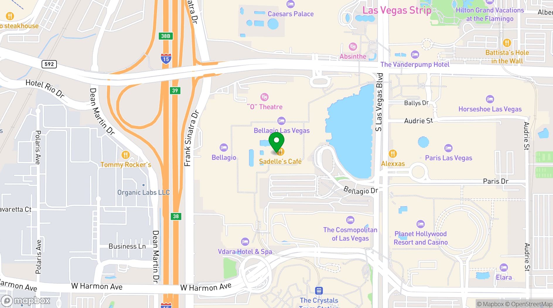 Map showing Bellagio