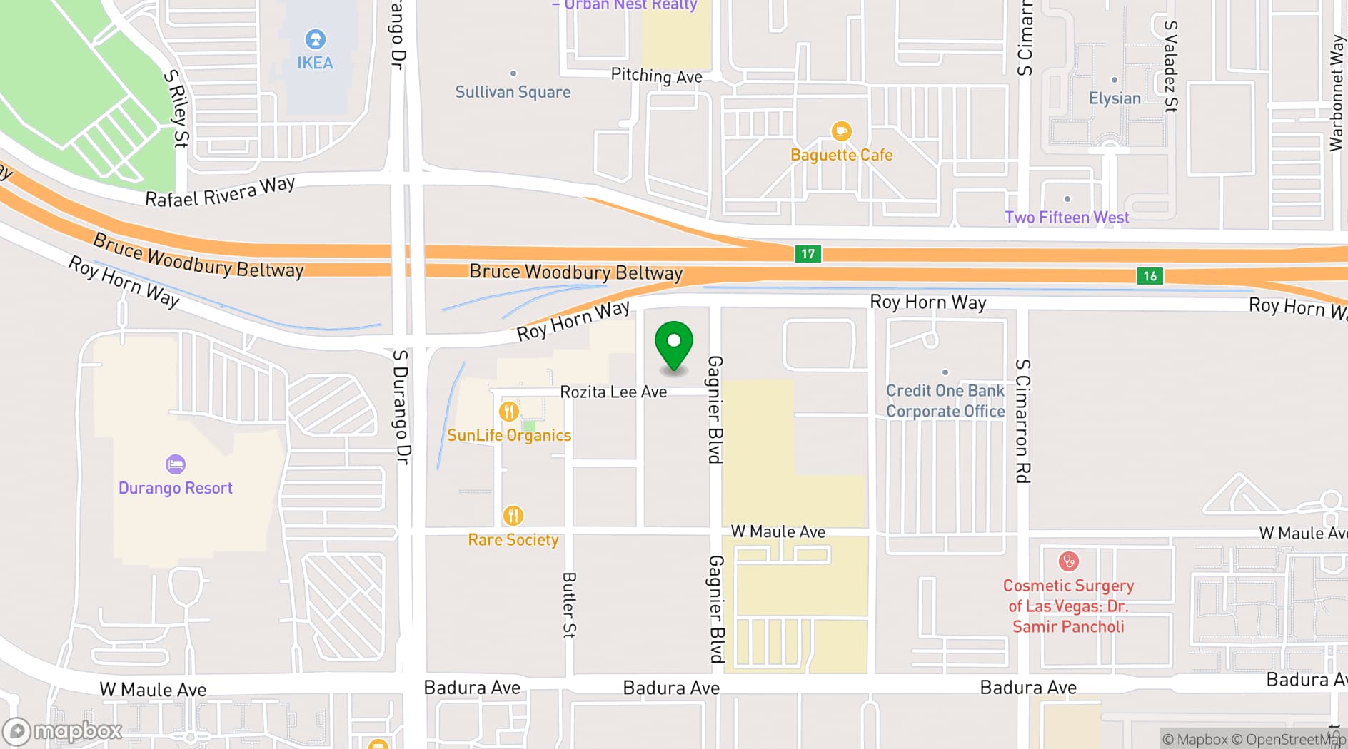 Map showing Kiln Las Vegas
