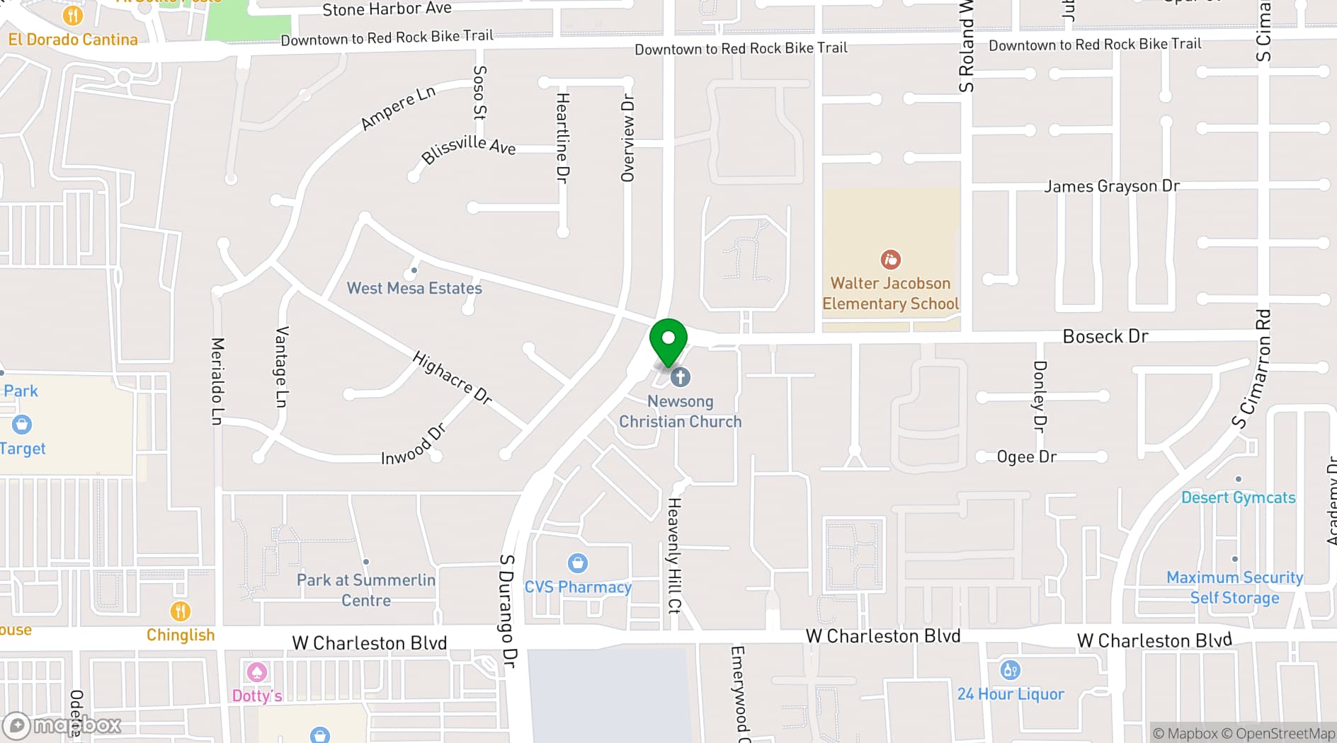 Map showing The Beautiful Event Center