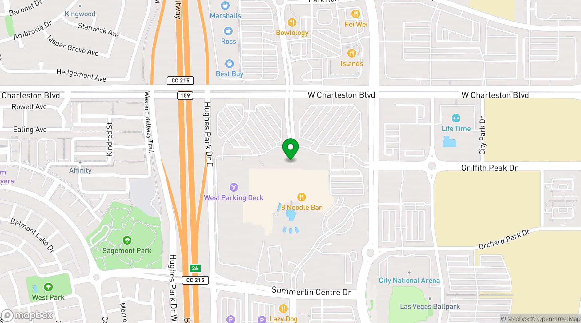 Map showing Osteria Fiorella