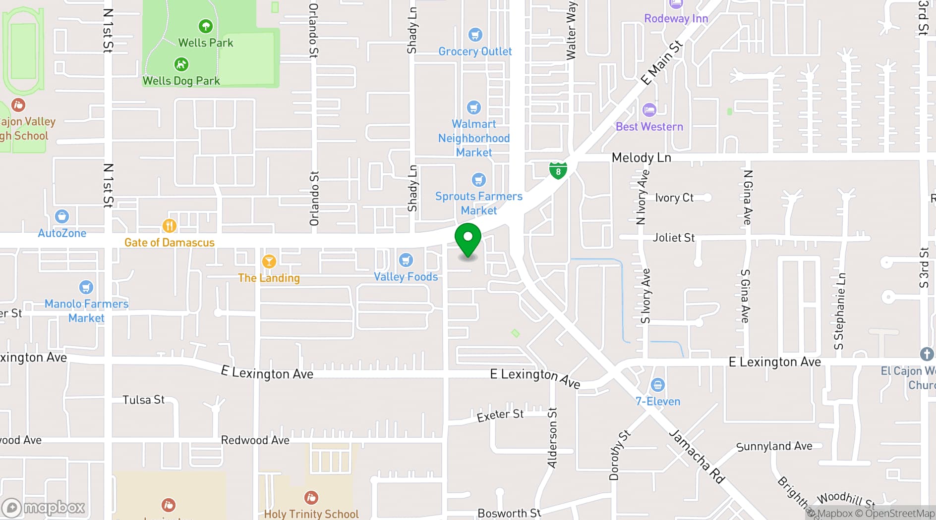 Map showing BlackWav. Studios