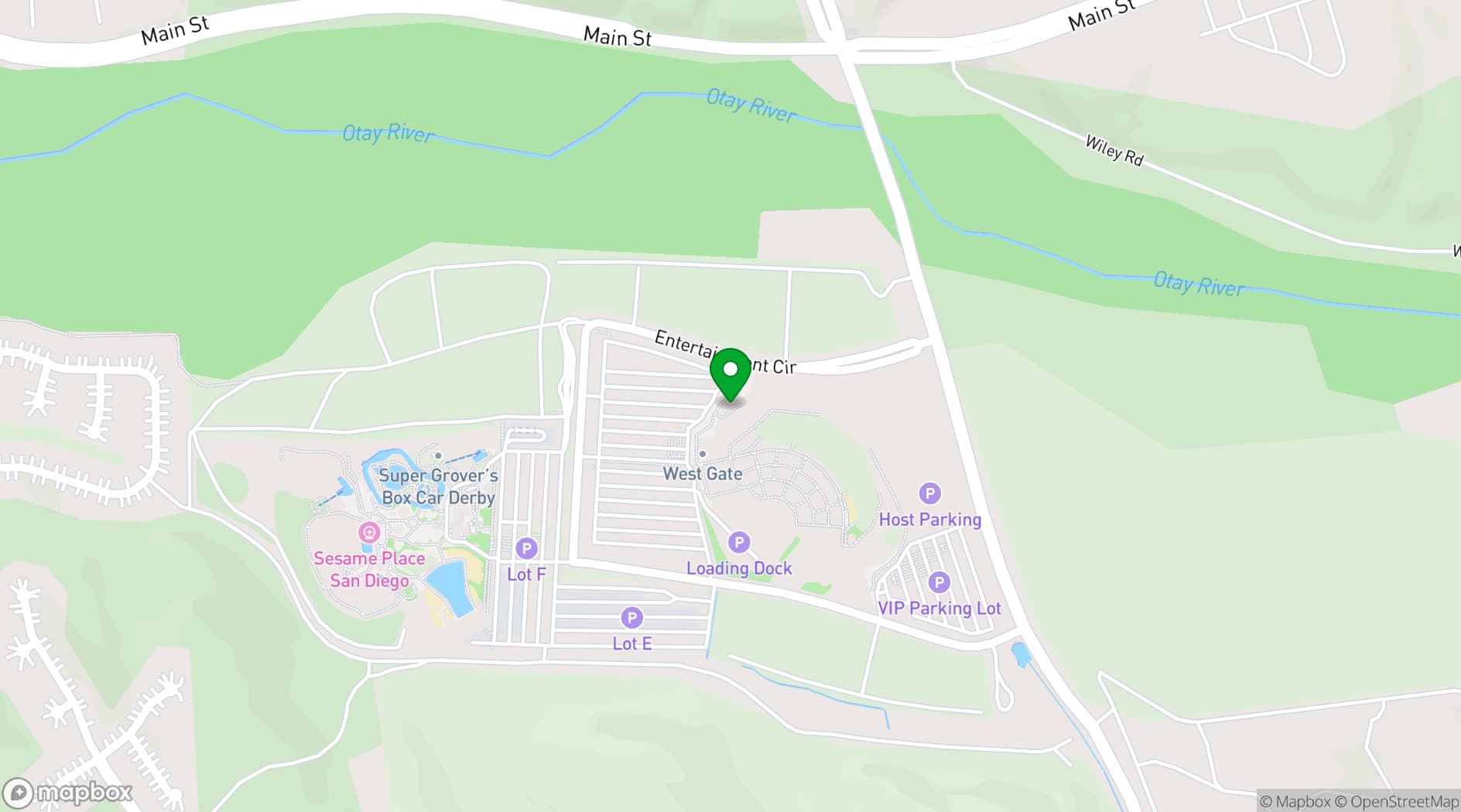 Map showing North Island Credit Union Amphitheatre