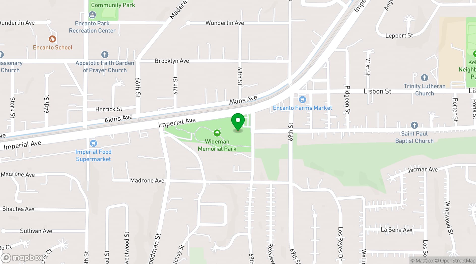 Map showing Lisbon Vista Village Community Center