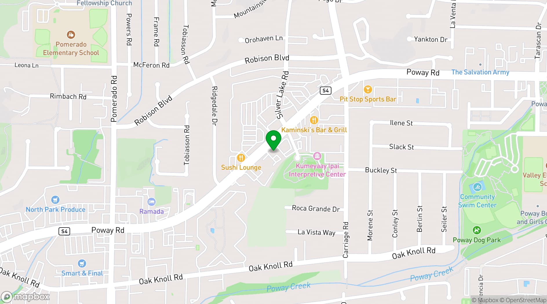 Map showing The House, Music and Dance Studio
