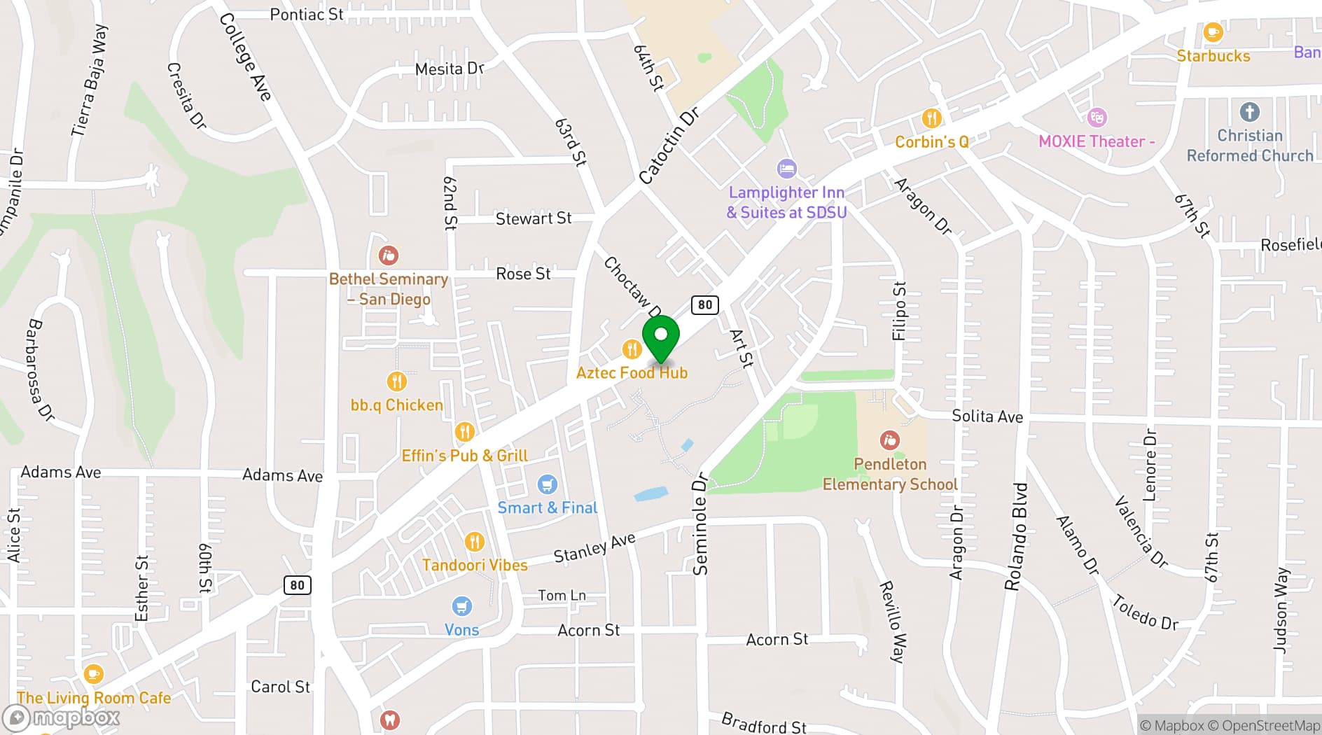 Map showing At Your Side Planning