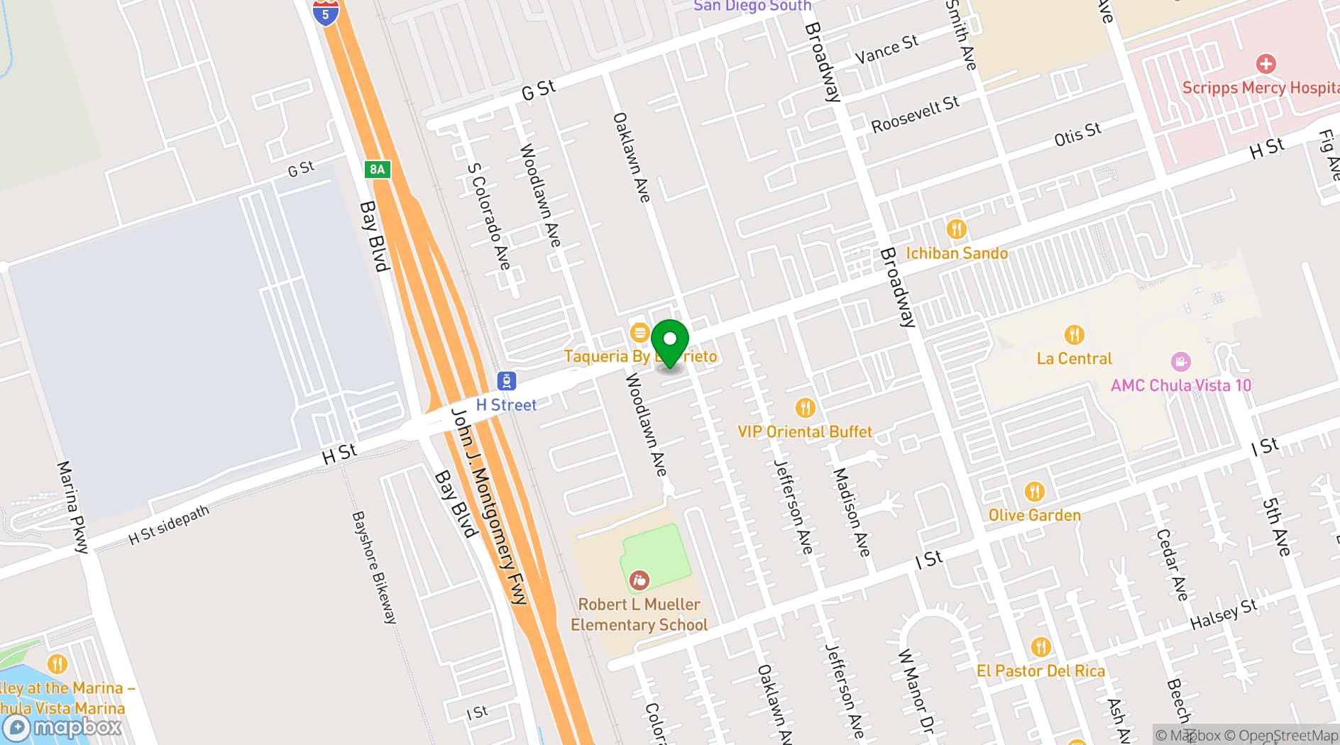 Map showing Hercor Hotel