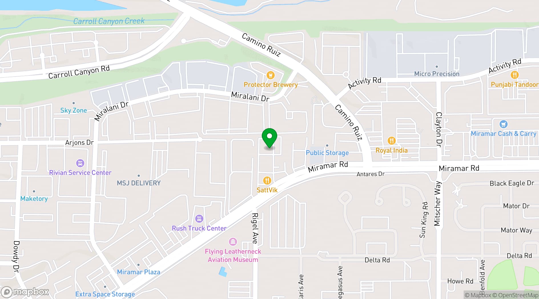 Map showing Brewskis Bar & Arcade