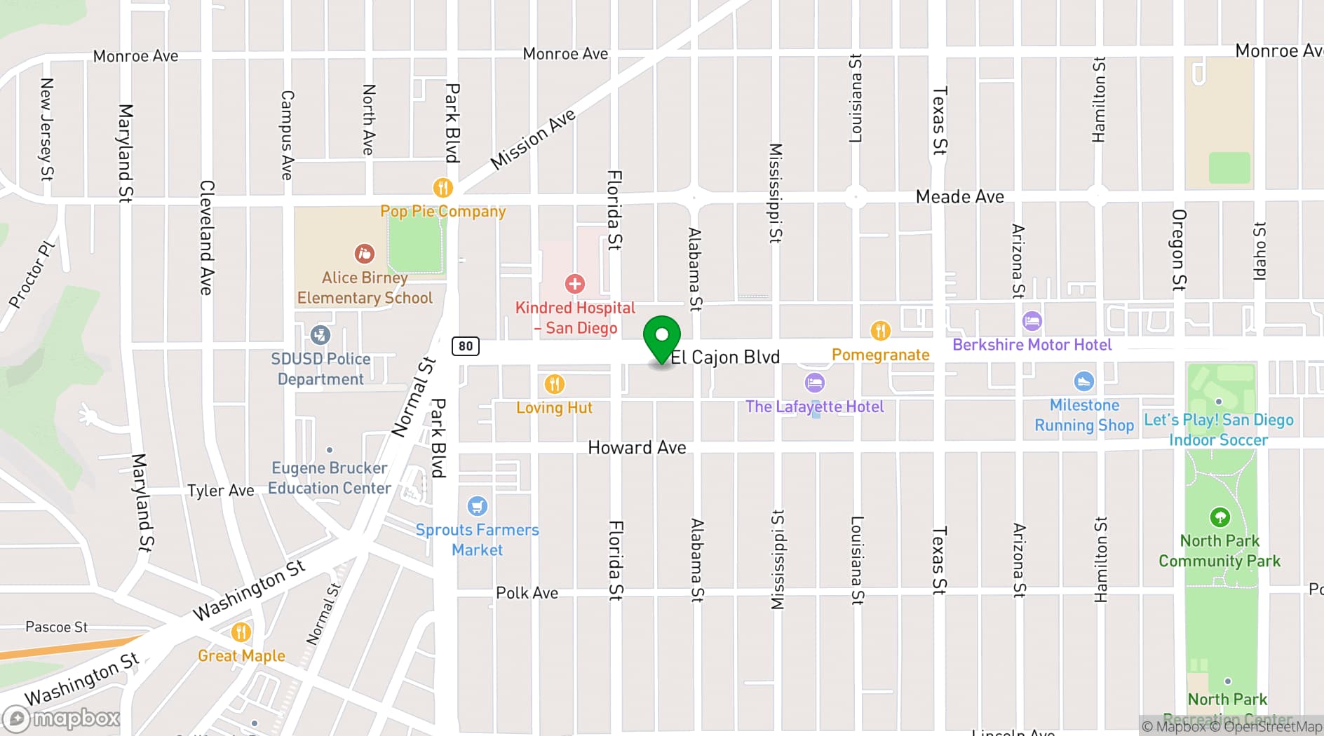 Map showing GB Production's Theater