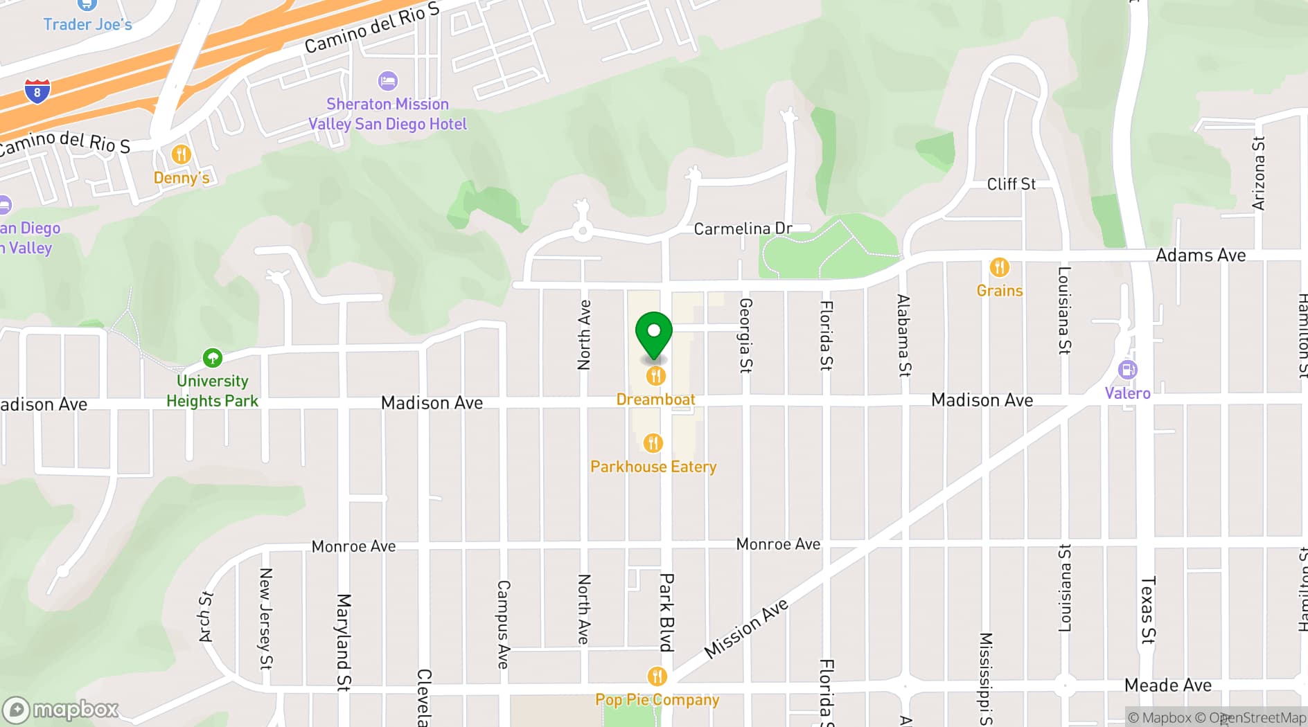 Map showing Madison