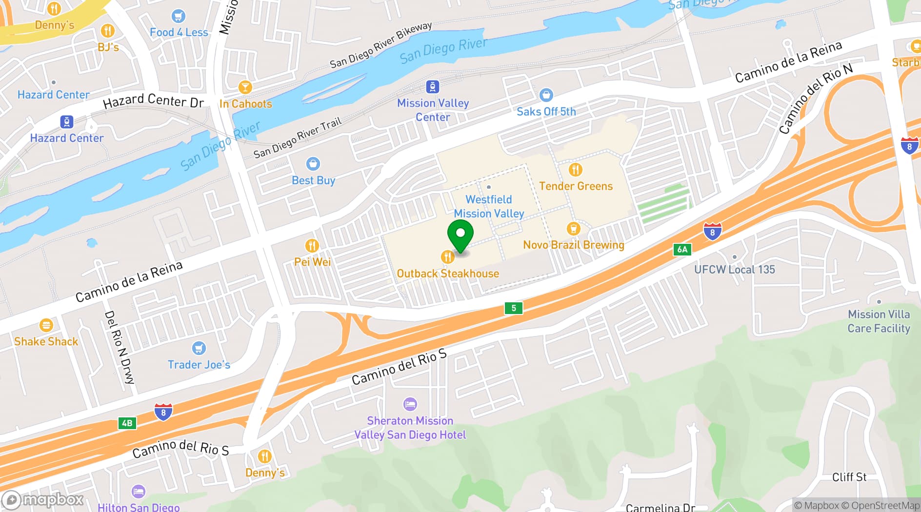 Map showing Trinity Theatre Company