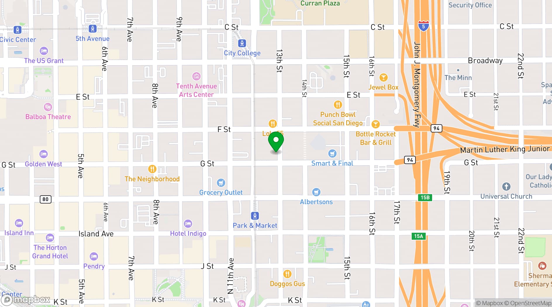 Map showing Silver Star Social Club