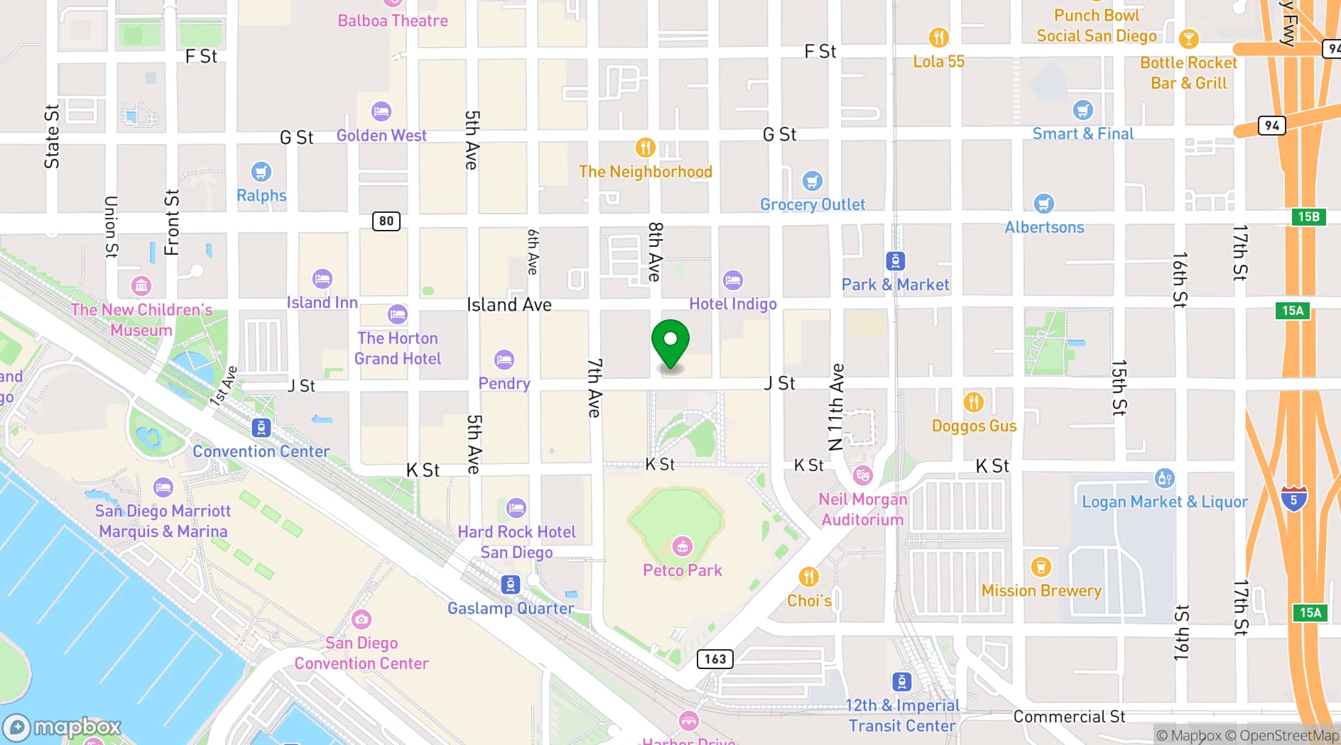 Map showing Venue 808