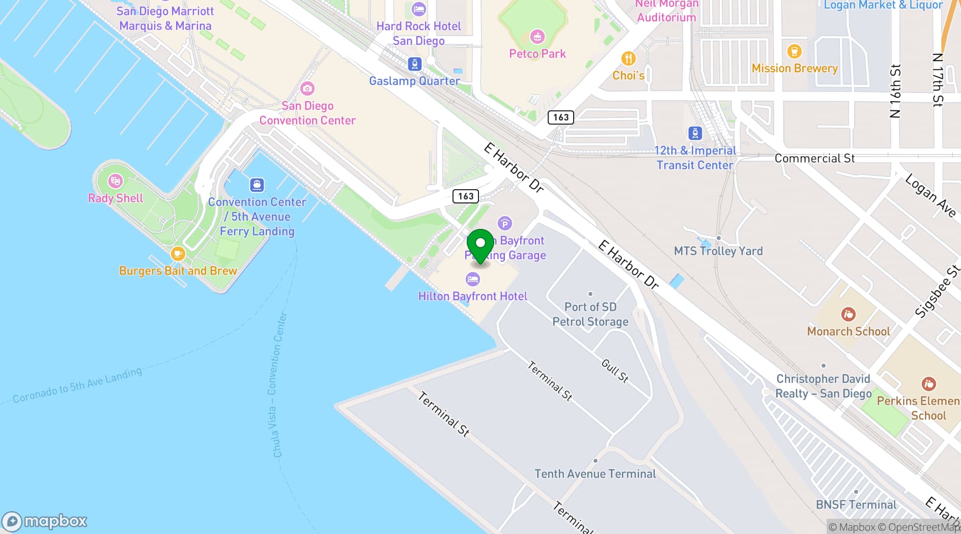Map showing Hudson & Nash