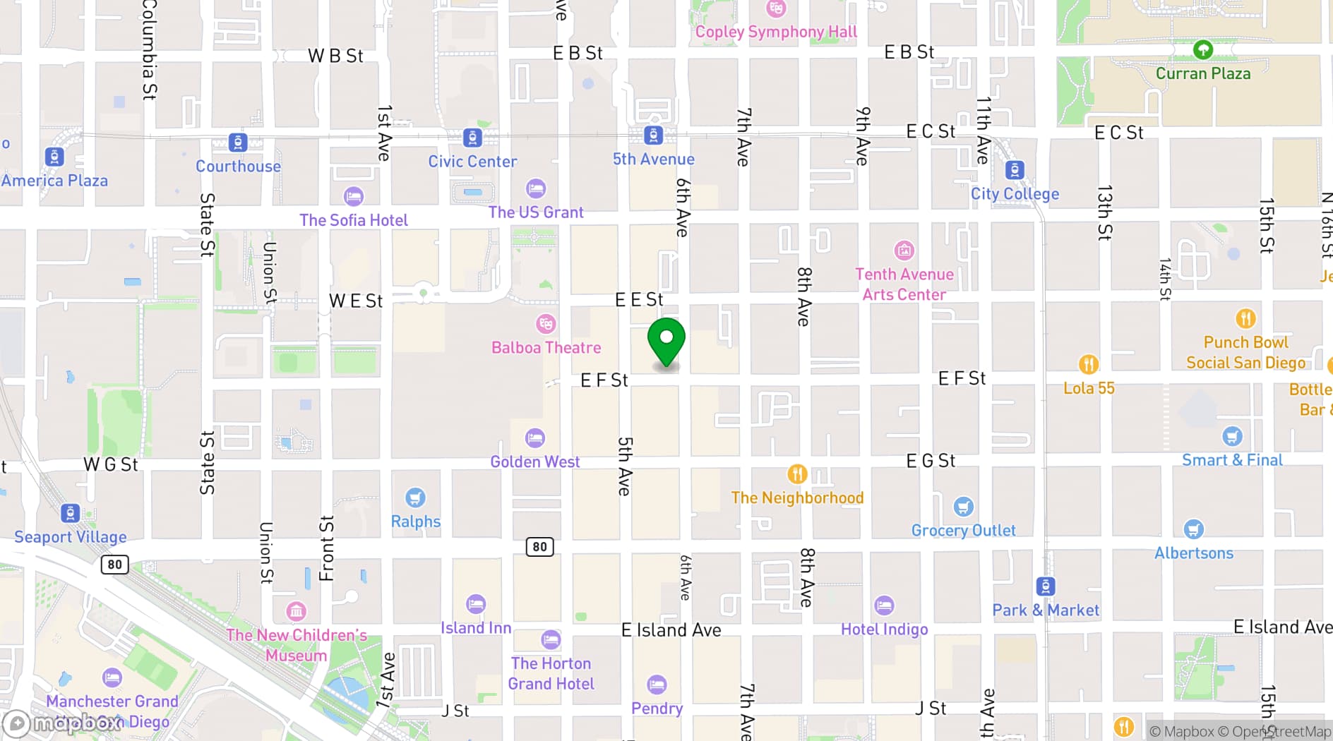 Map showing Double Deuce