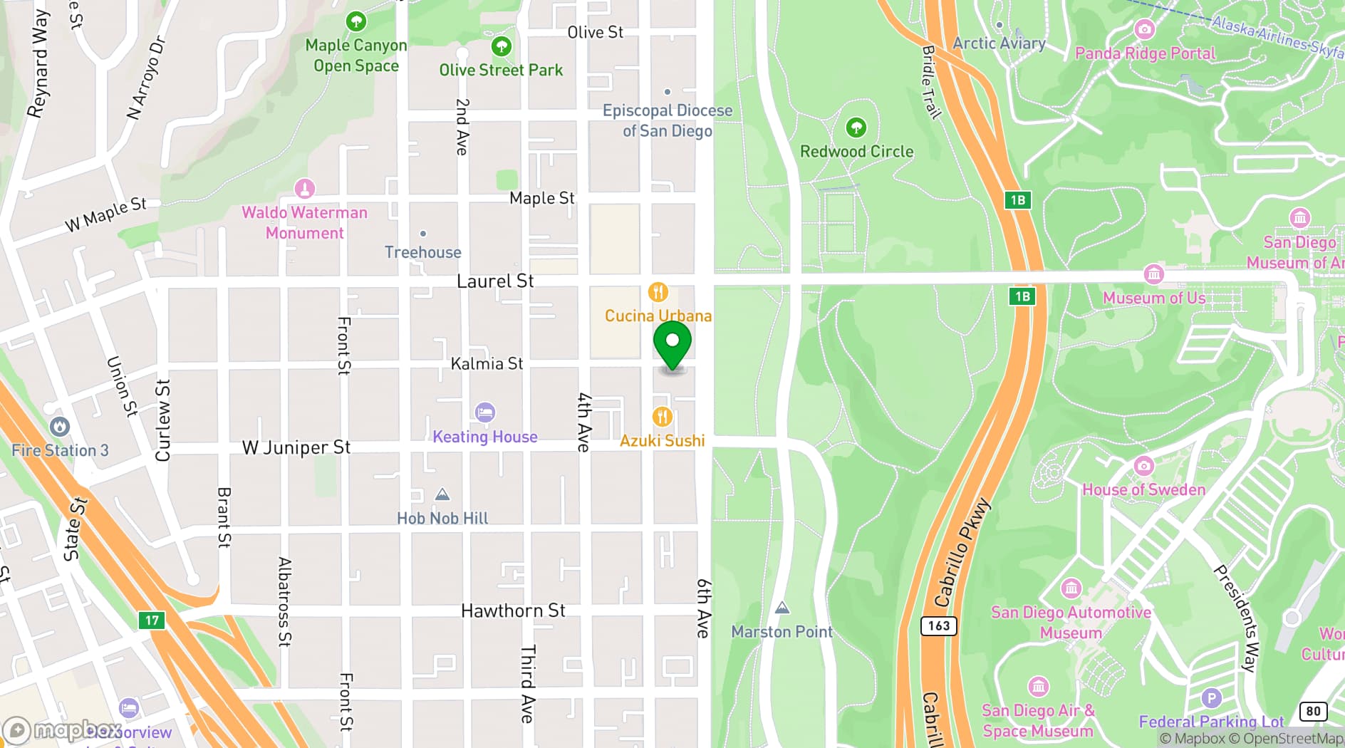 Map showing Imperial Steakhouse & Lounge