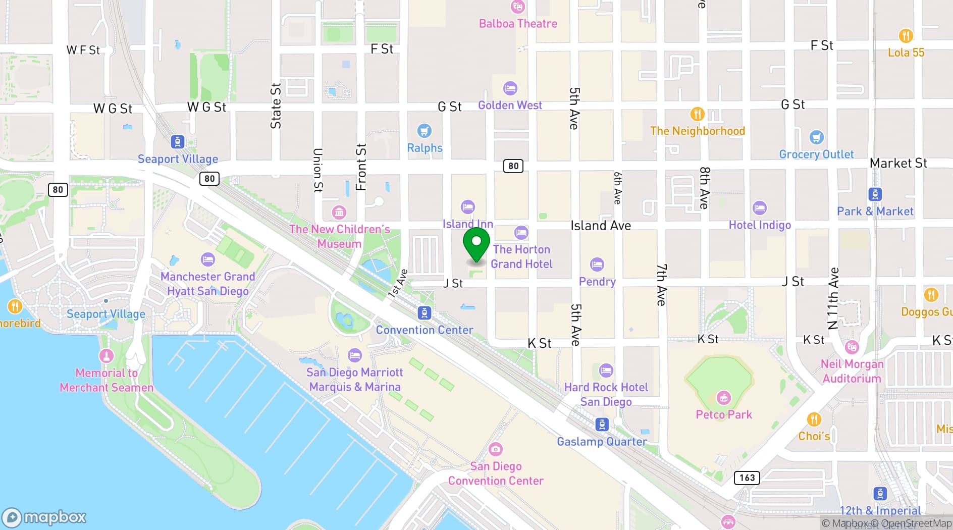 Map showing The Whiskey House