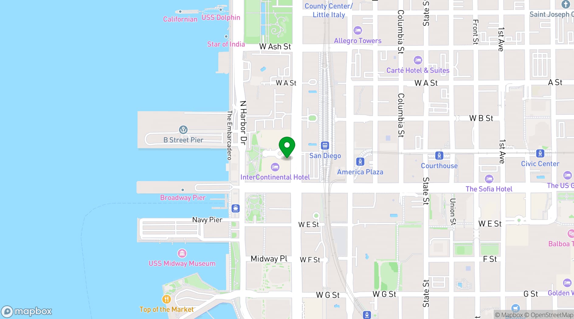 Map showing Vistal Bar & Restaurant