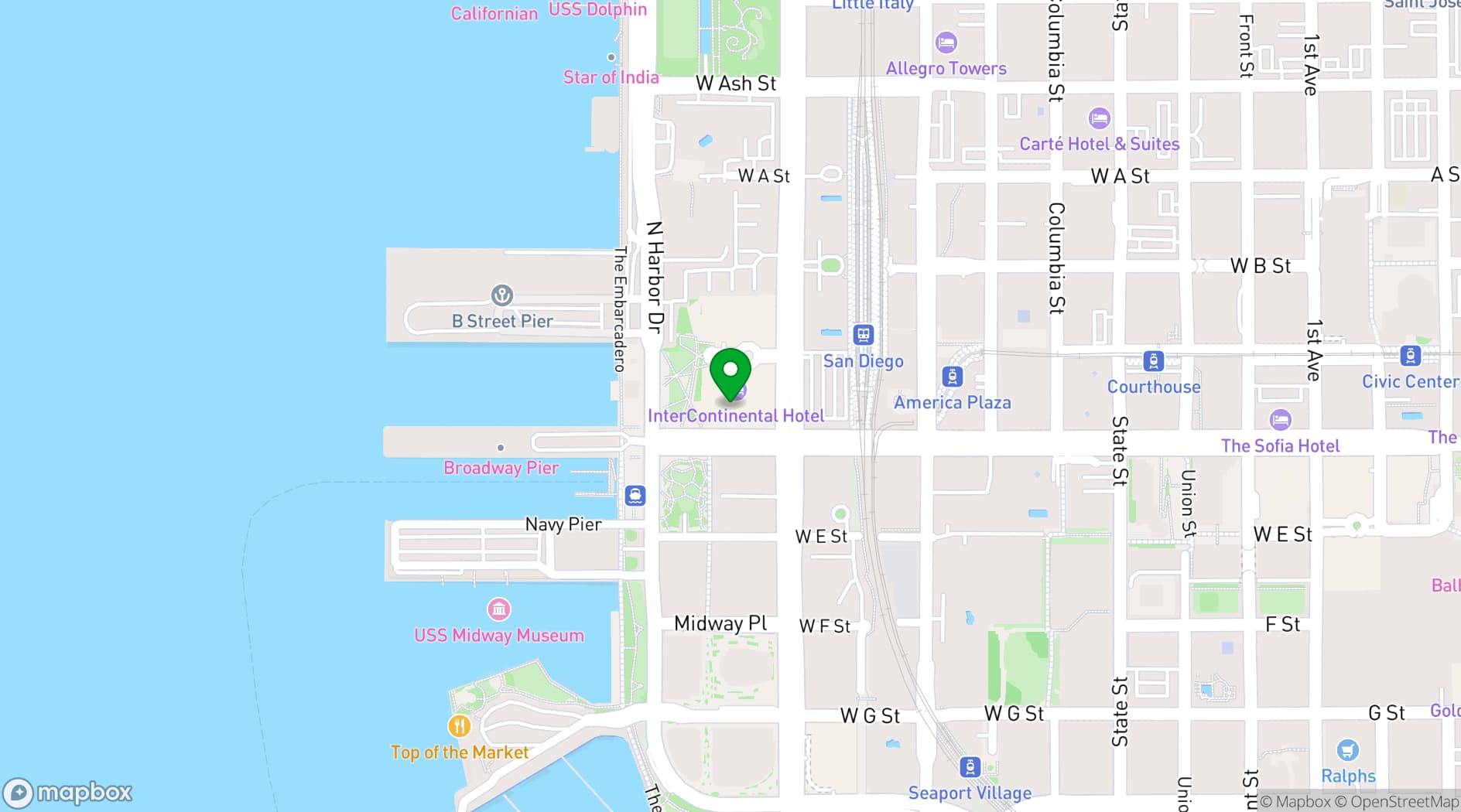 Map showing SENECA