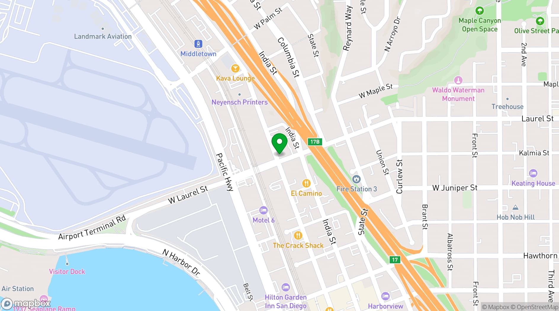 Map showing Casbah