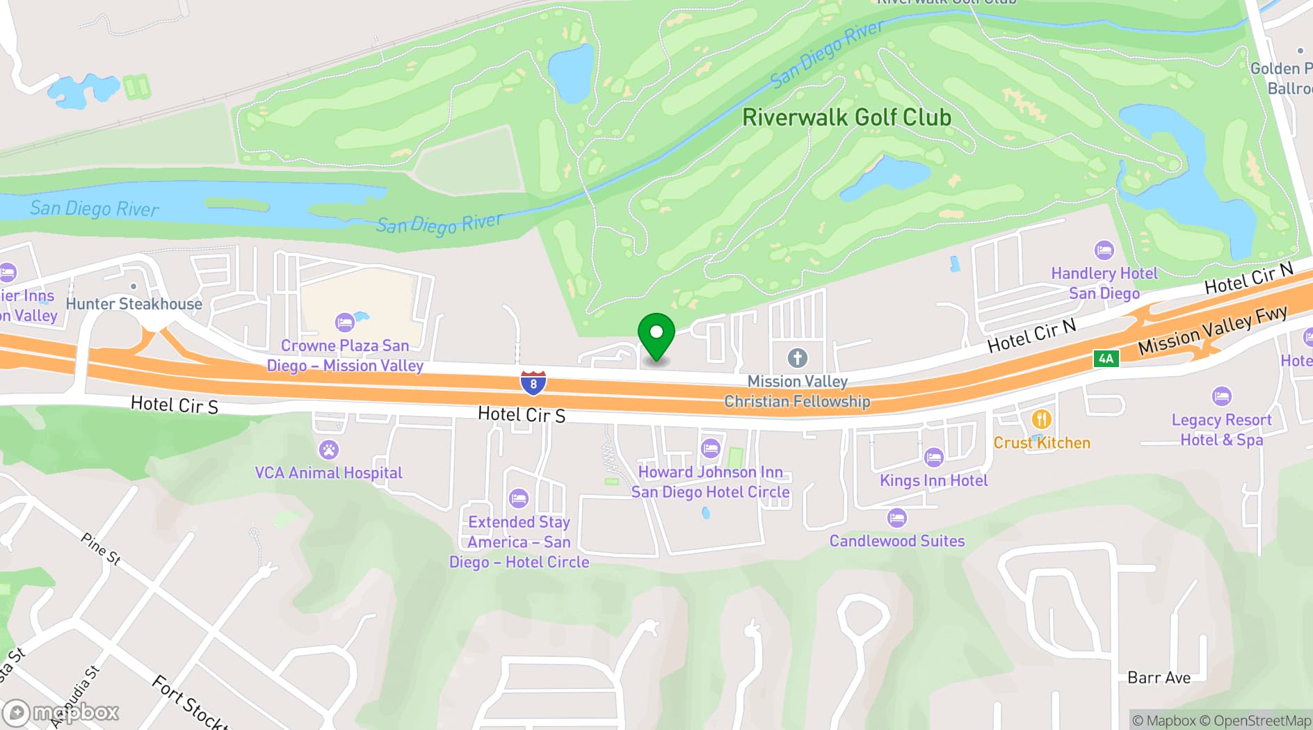 Map showing Bill Corkery Productions