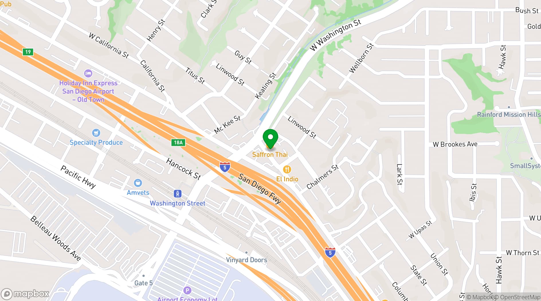 Map showing Wine Vault & Bistro