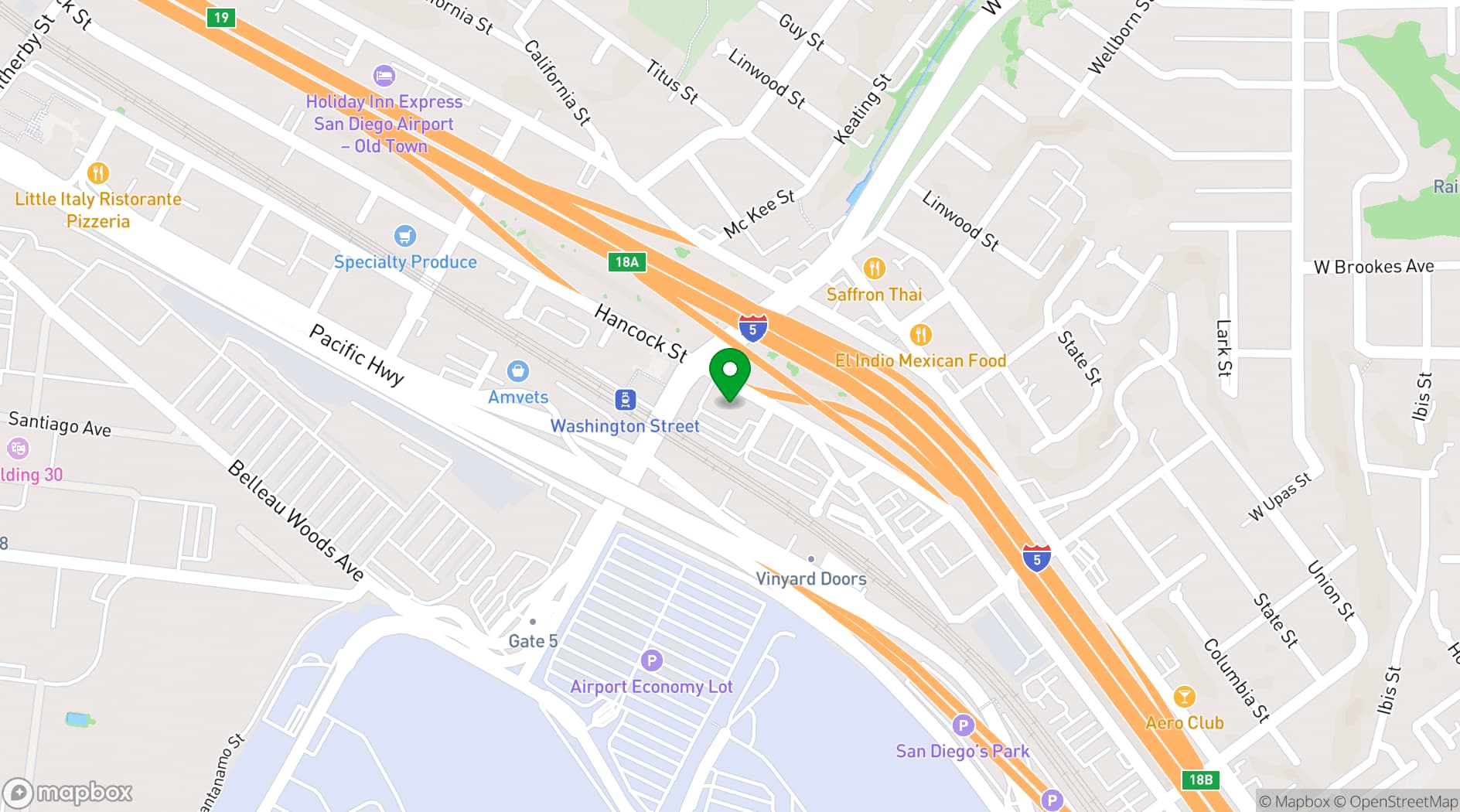 Map showing Snake Oil Cocktail Co.