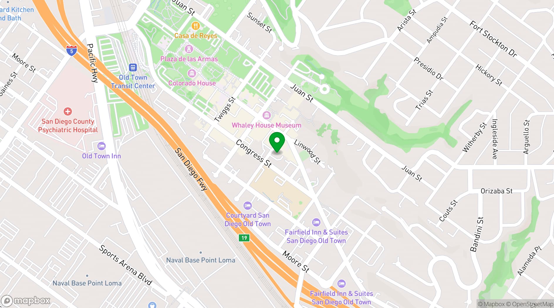 Map showing Save Our Heritage Organisation