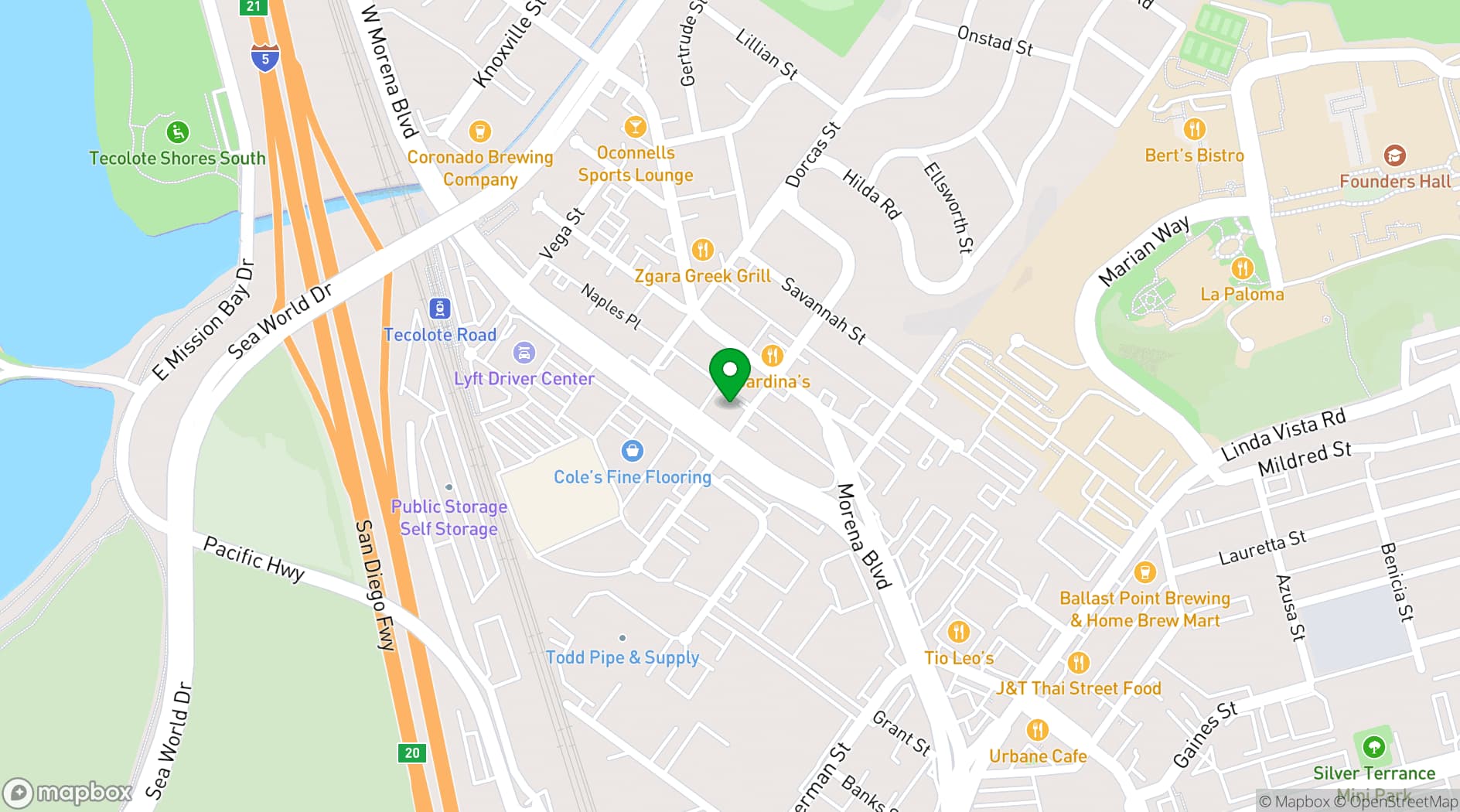 Map showing Brick by Brick
