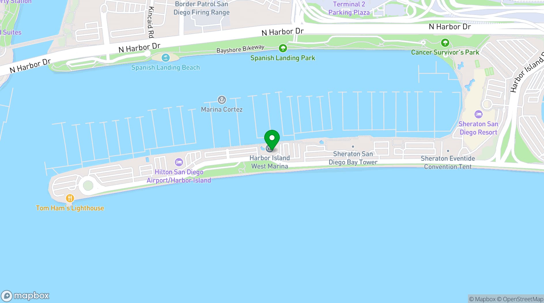 Map showing Harbor View Loft