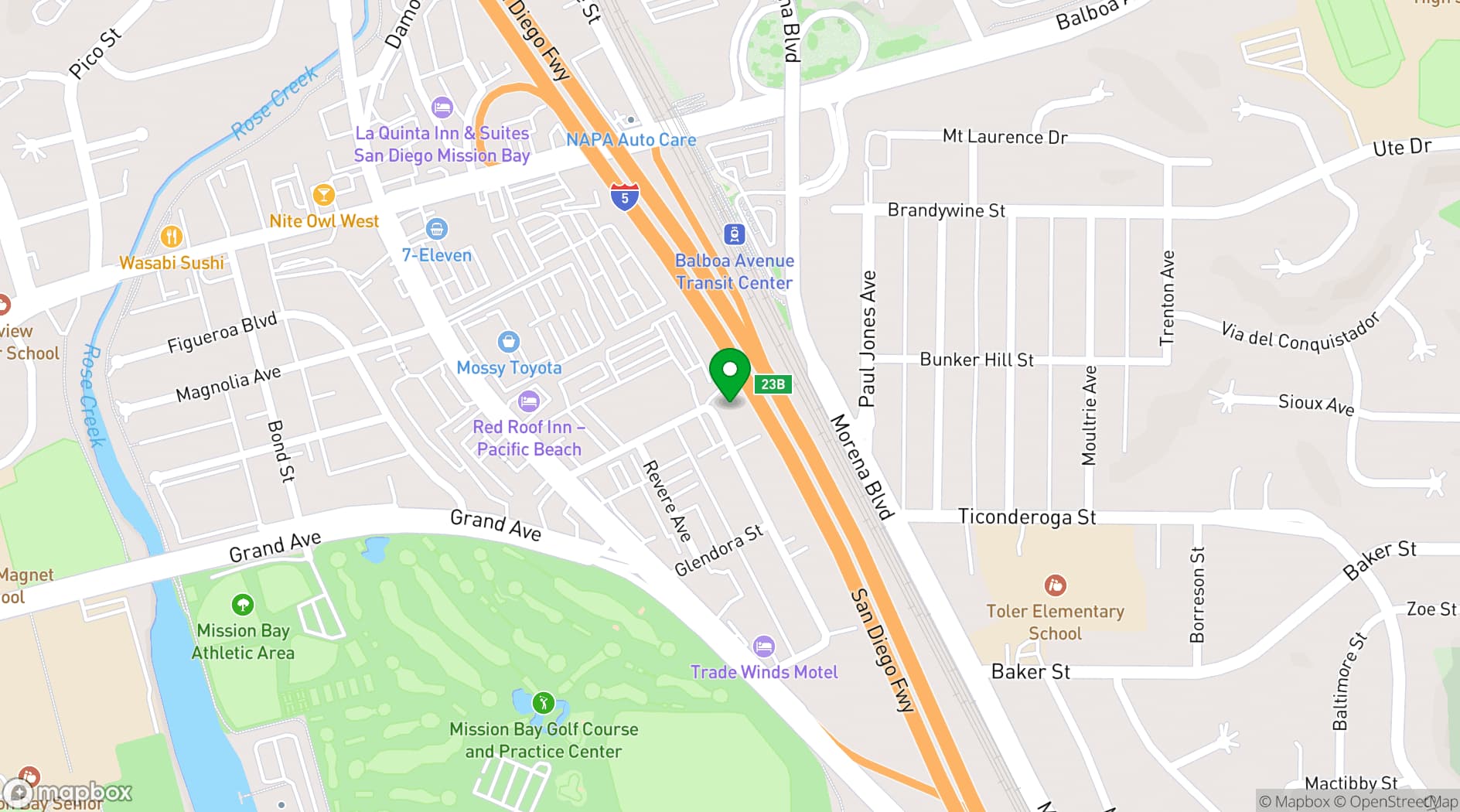 Map showing TANGO DEL REY