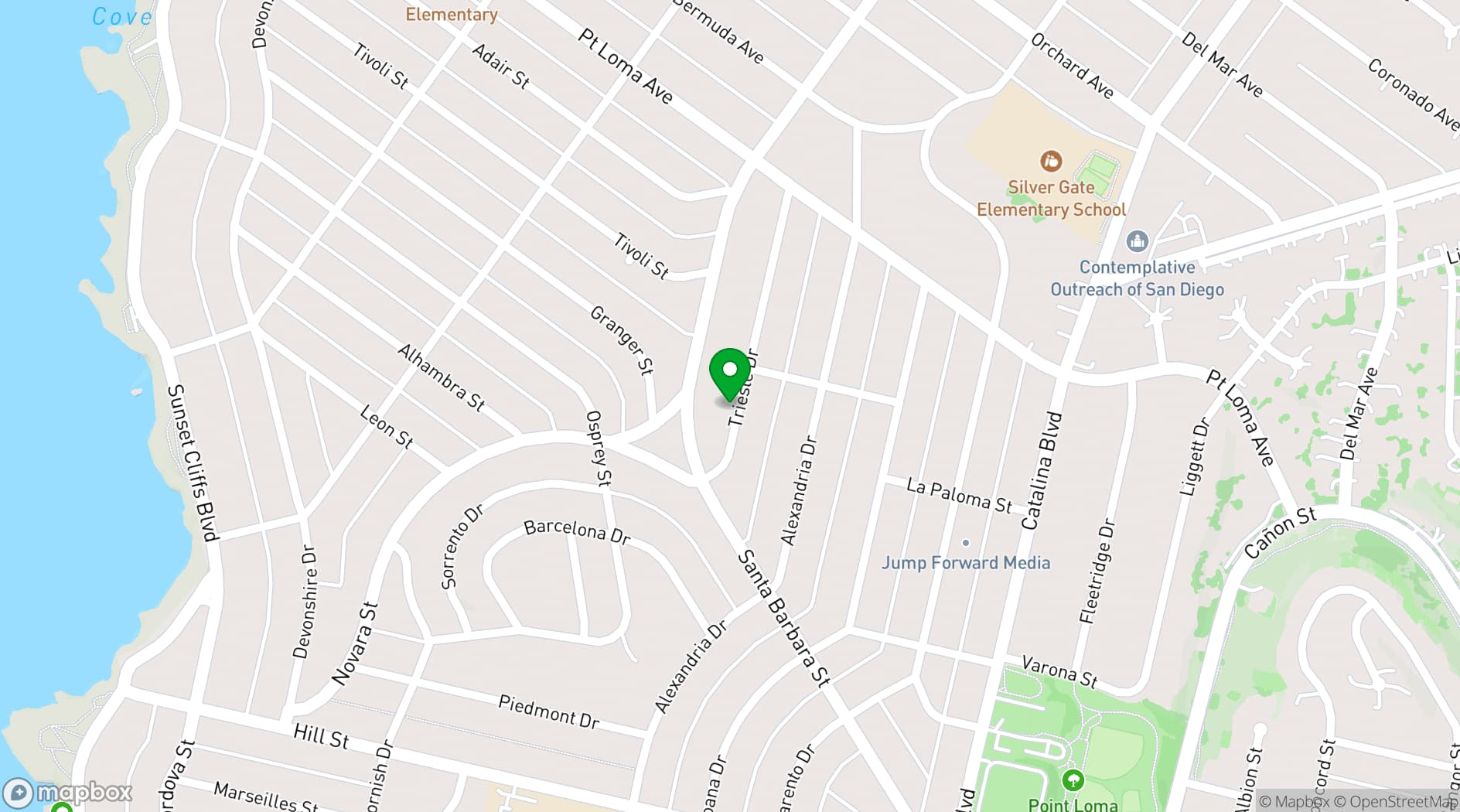 Map showing The Thursday Club
