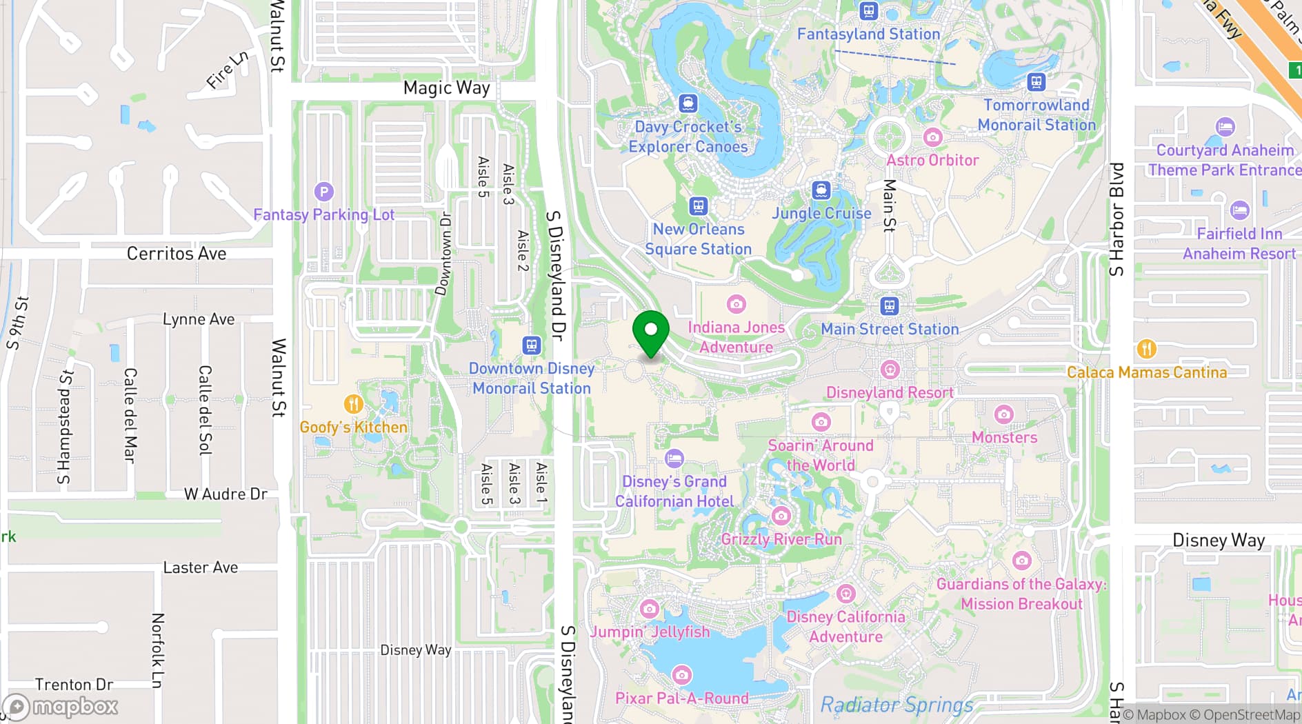 Map showing Ballast Point Brewing