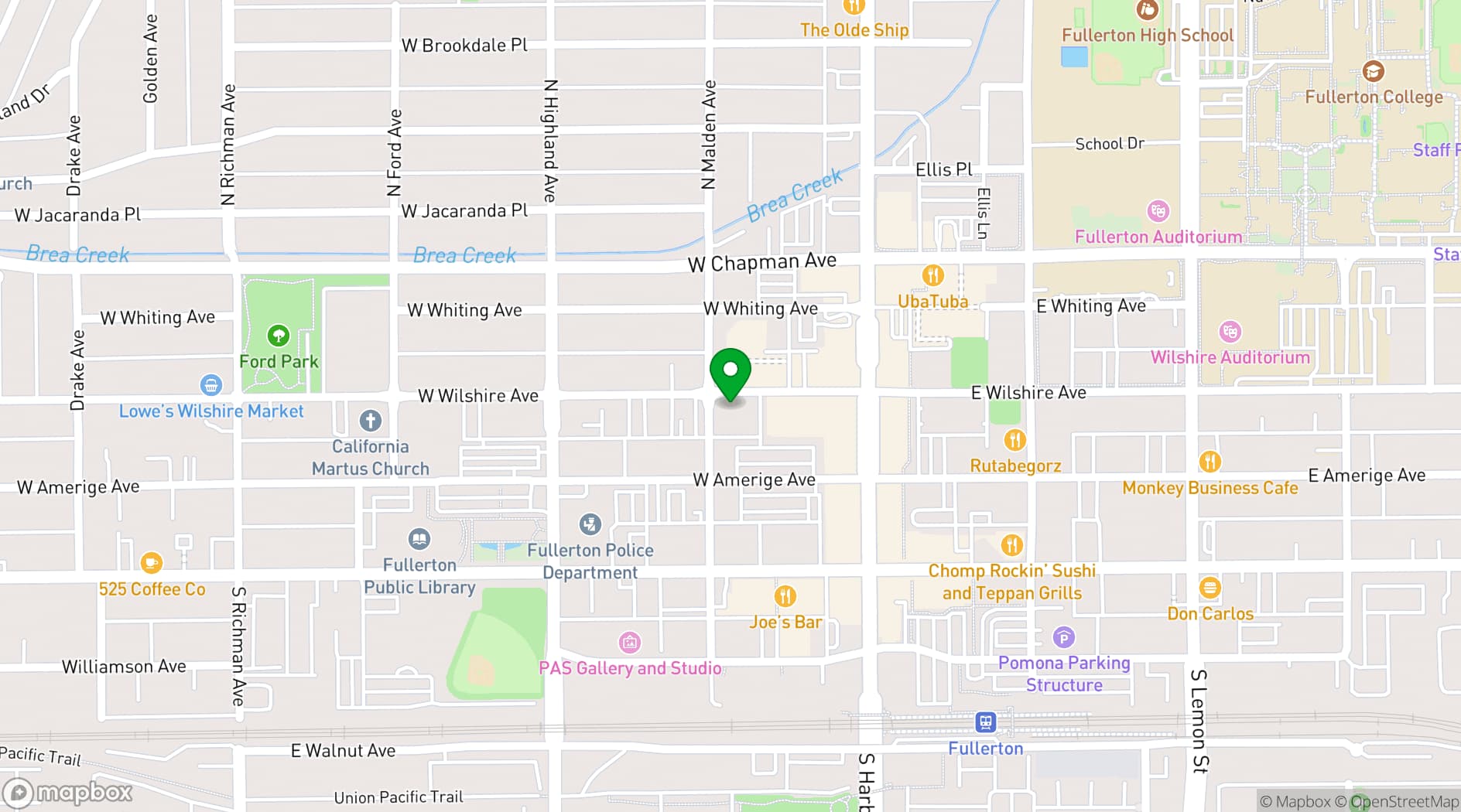 Map showing Casa De Lago Events