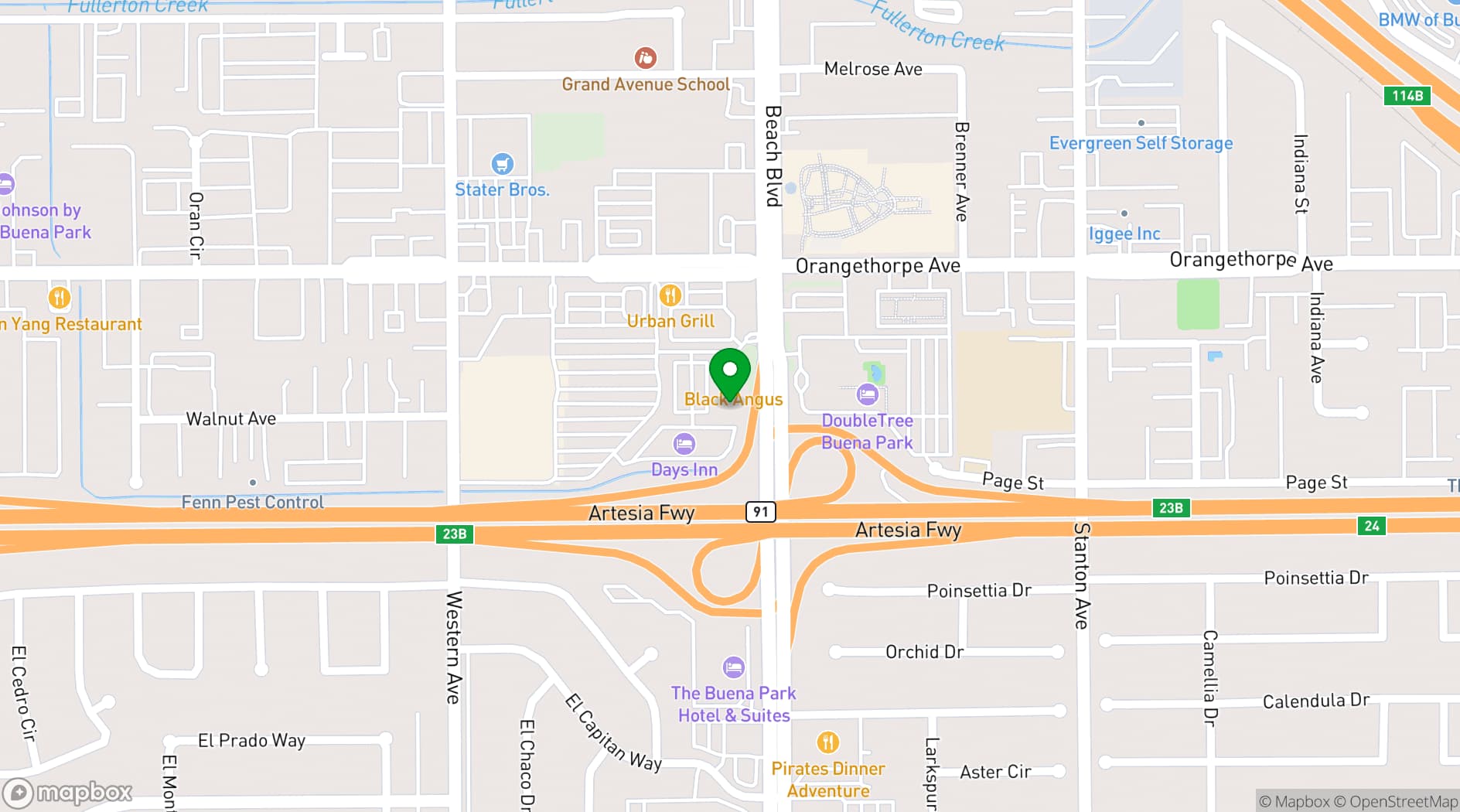 Map showing Golden Rose Restaurant & Banquet Hall