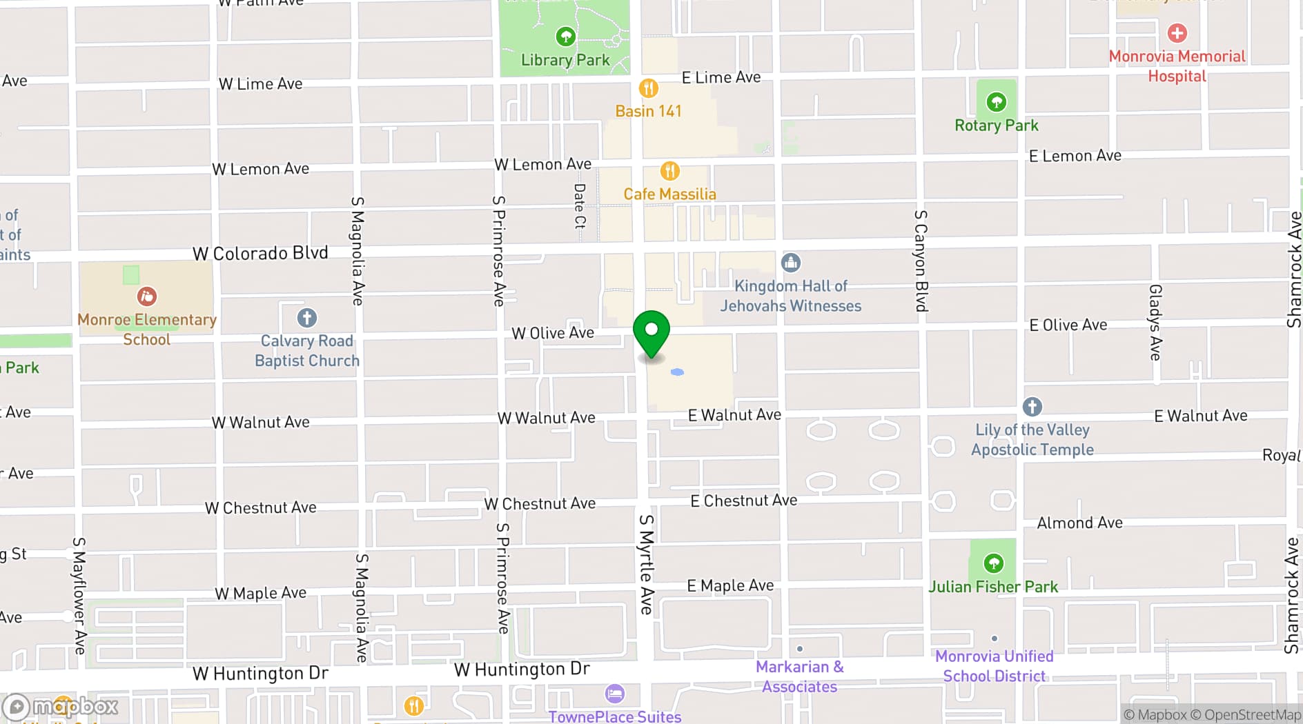 Map showing Swing N Country Dance Studio