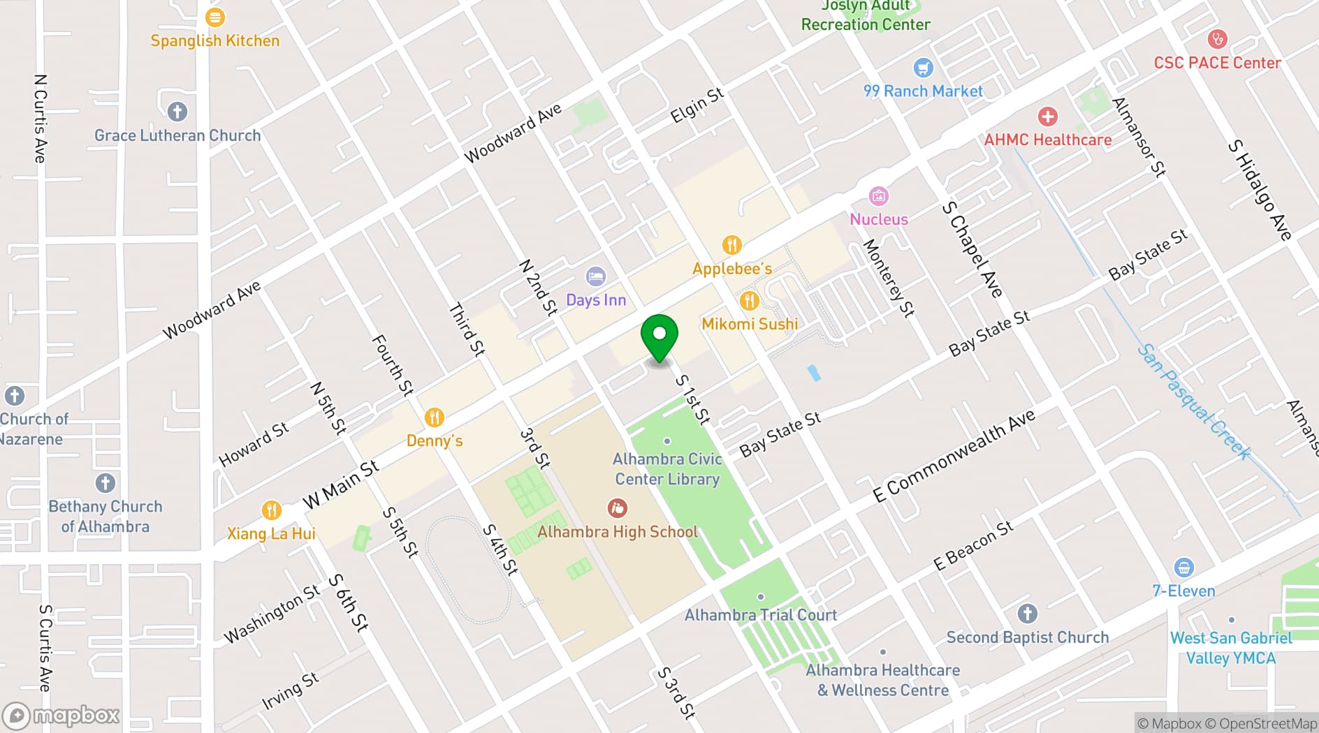 Map showing The Granada