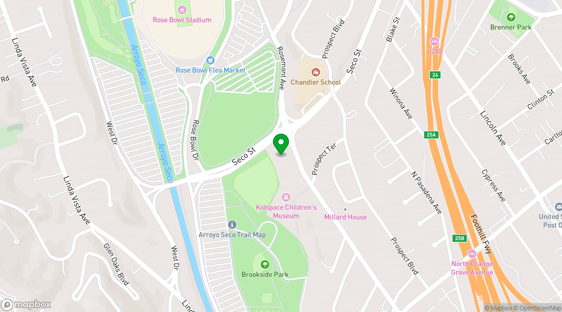 Map showing Artistic Entertainment Services
