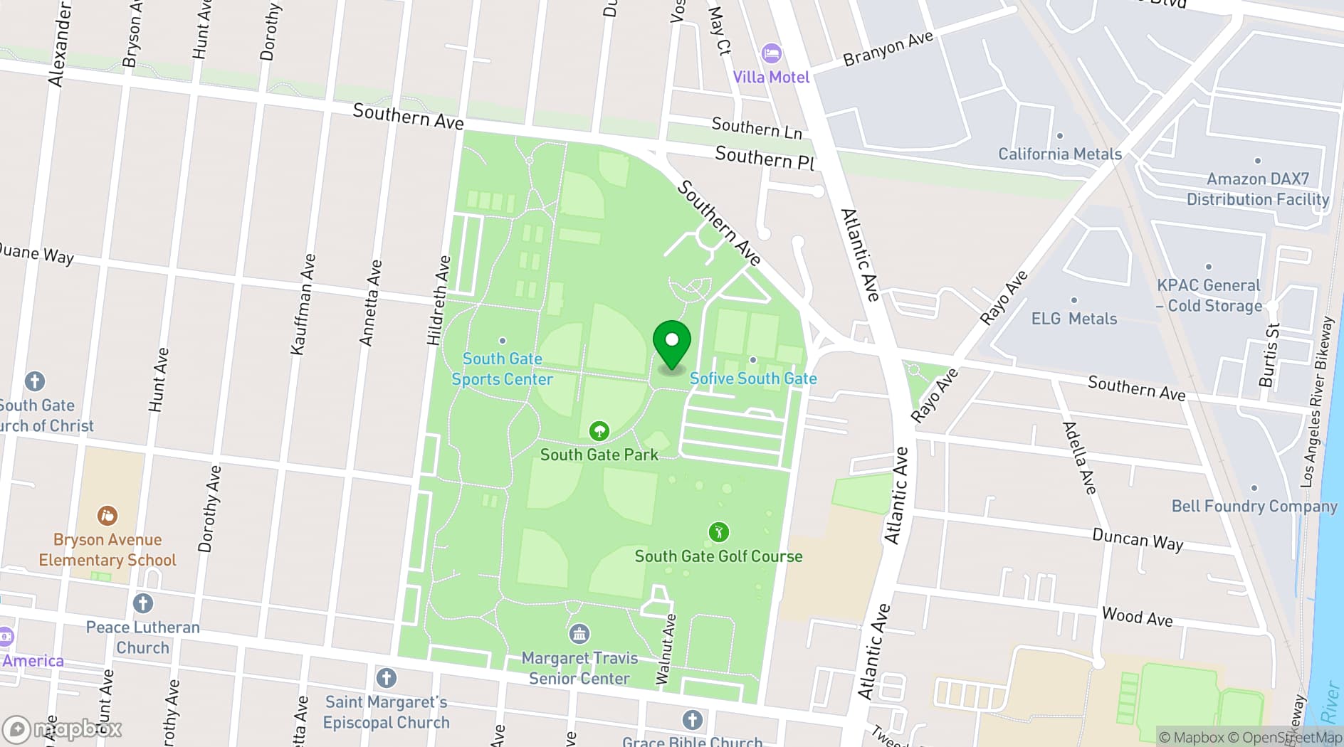 Map showing Henry C. Gonzalez Auditorium